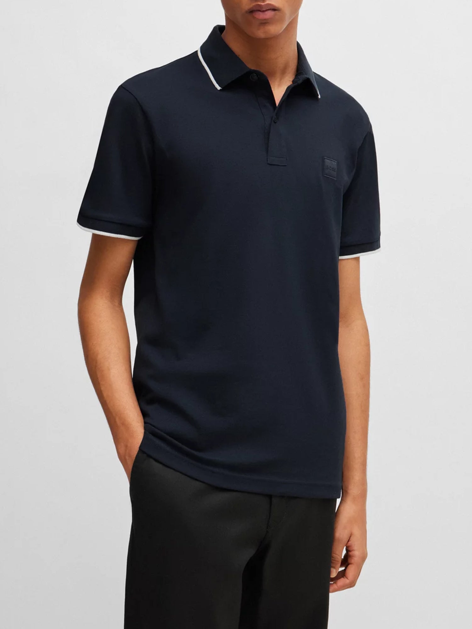 HUGO BOSS POLO SLIM FIT BLU