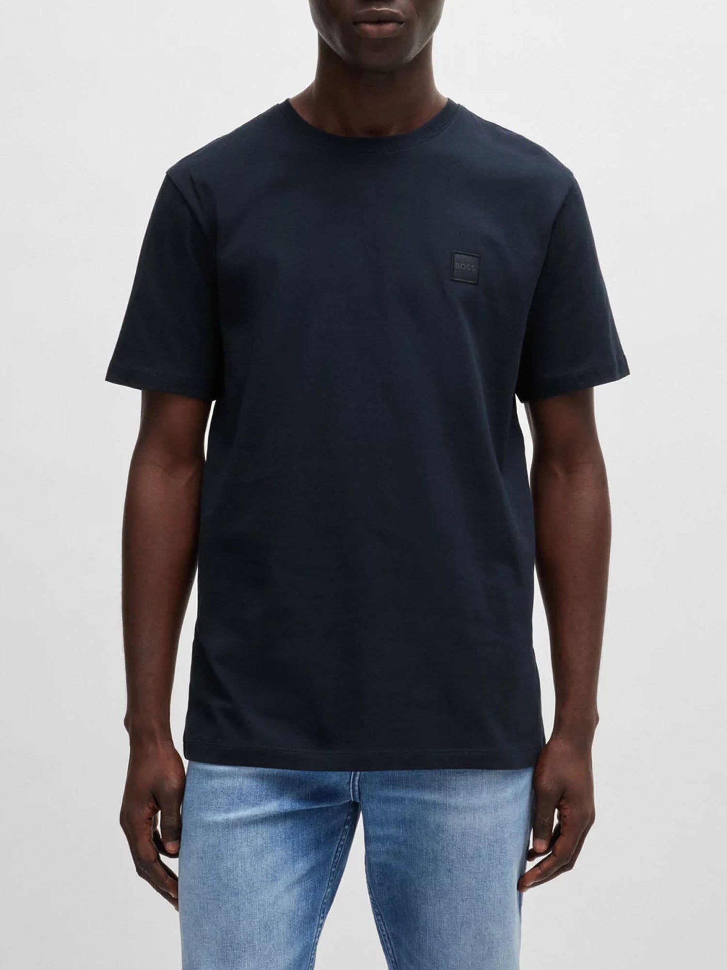 HUGO BOSS T-SHIRT REGULAR FIT BLU