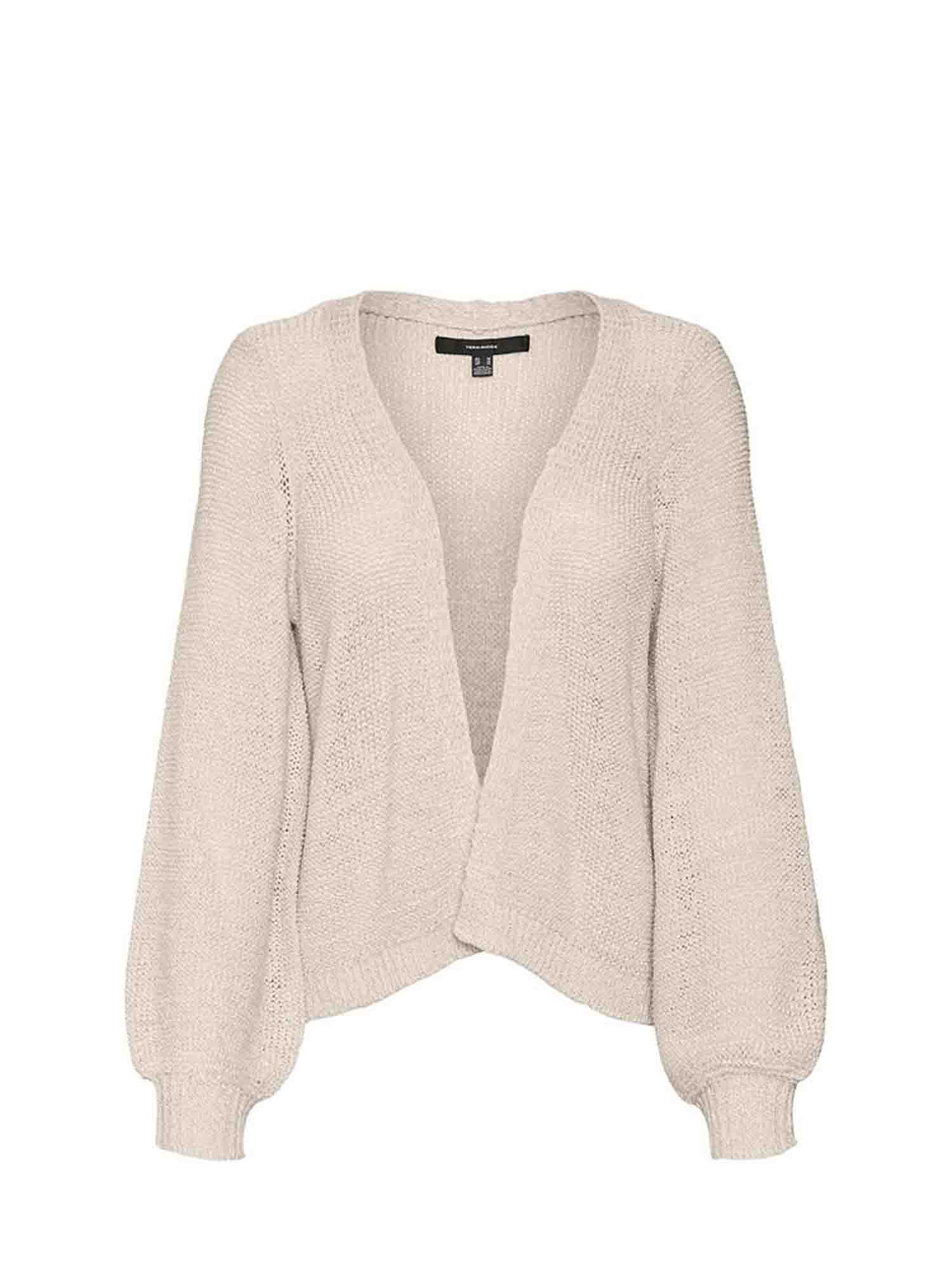 VERO MODA CHARITY CARDIGAN APERTO BIANCO