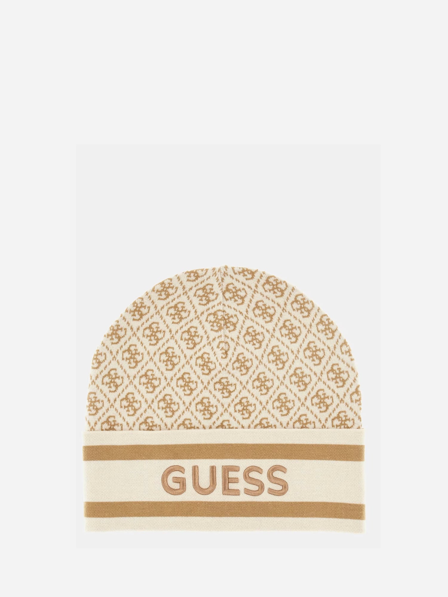 GUESS JEANS CAPPELLO IN MISTO LANA BEIGE