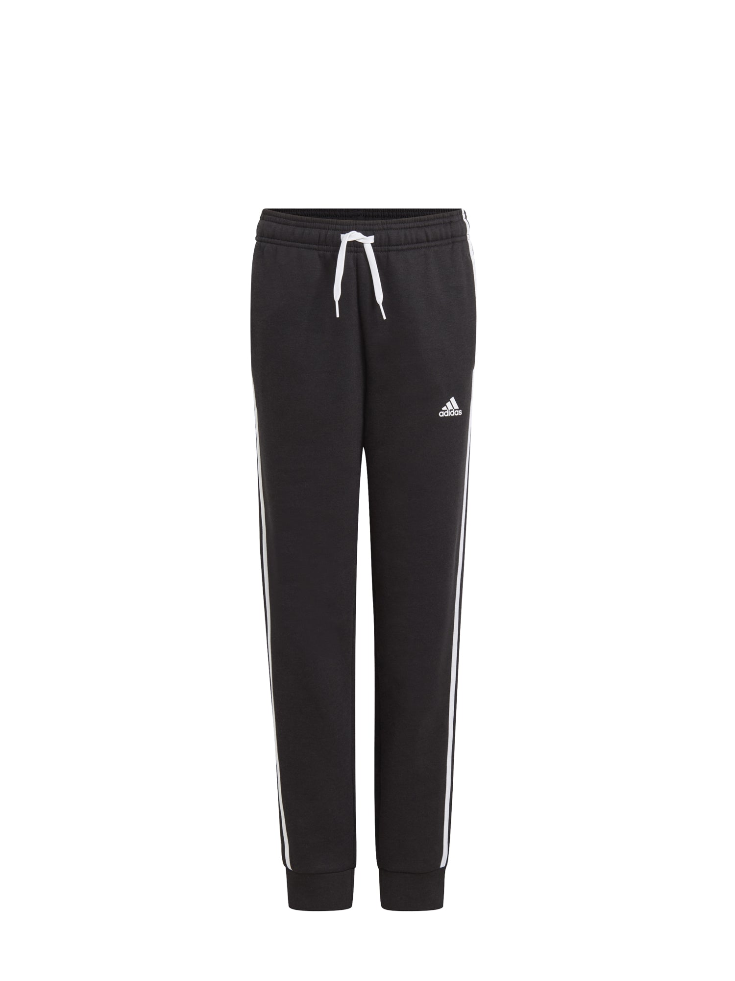 ADIDAS PANTALONI ESSENTIALS 3 STRISCE NERO - BIANCO