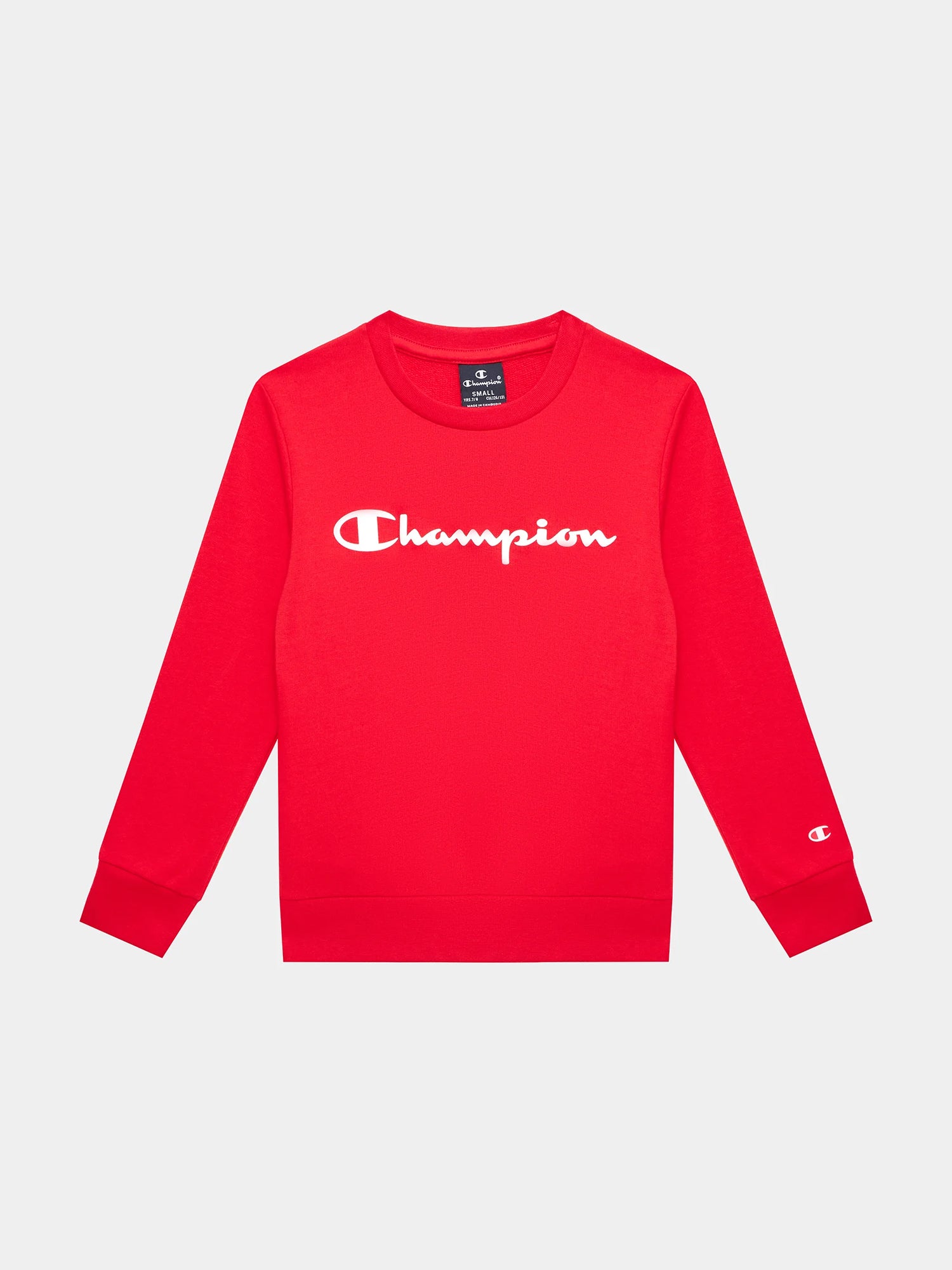 CHAMPION FELPA GIROCOLLO ROSSO