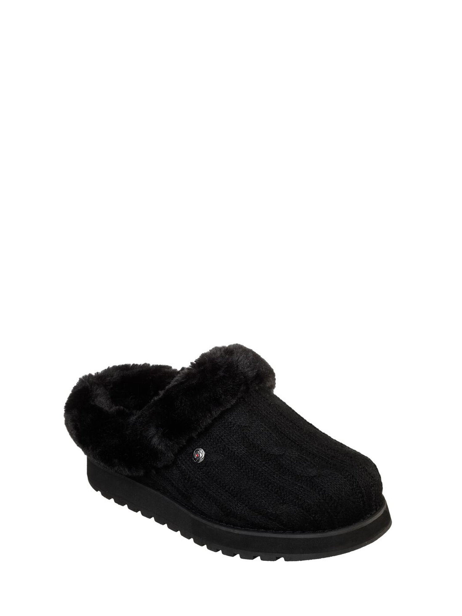 SKECHERS PANTOFOLA BOBS KEEPSAKES-ICE ANGEL NERO