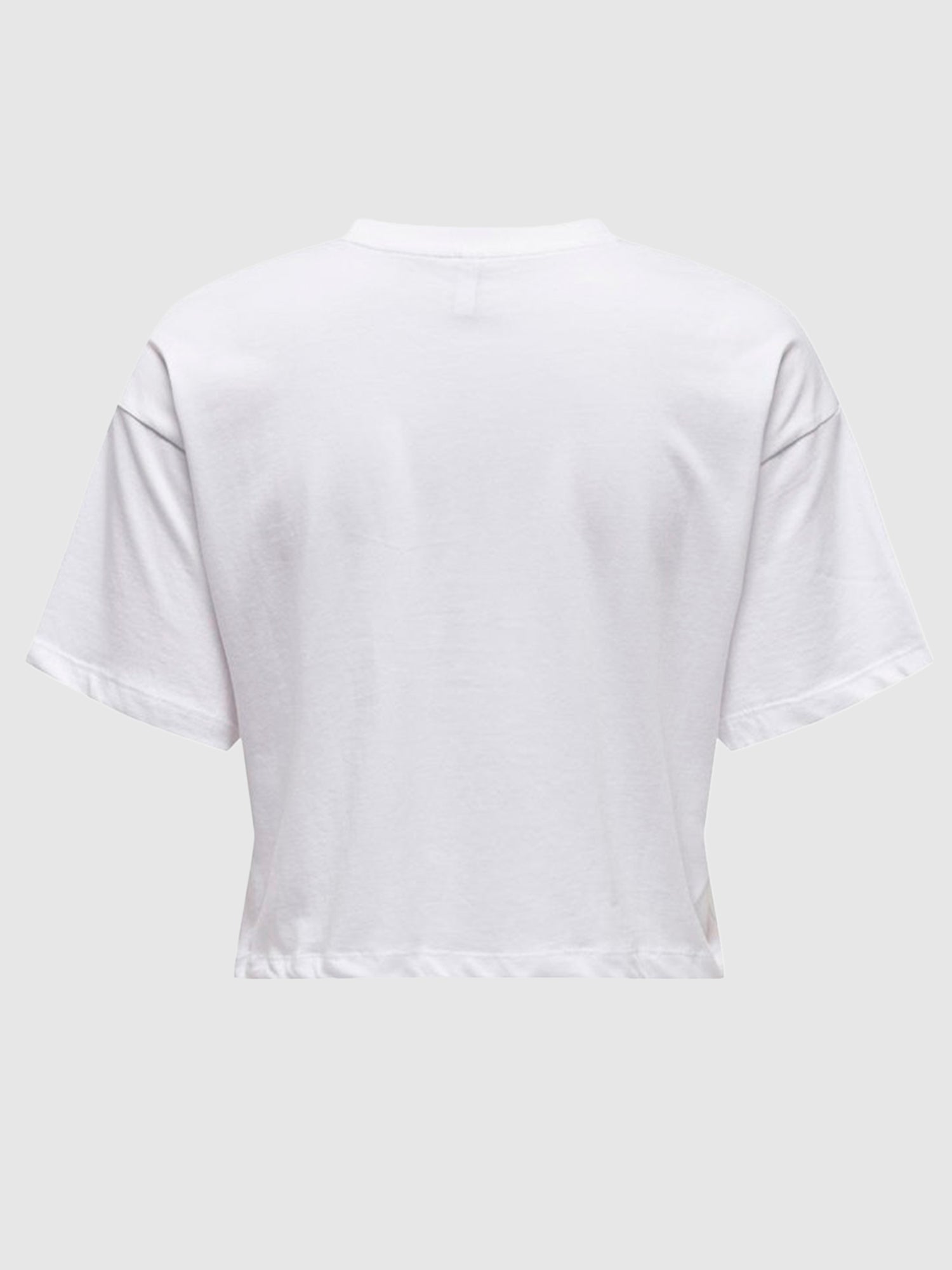 ONLY T-SHIRT CROP HENNY PERFUME BIANCO