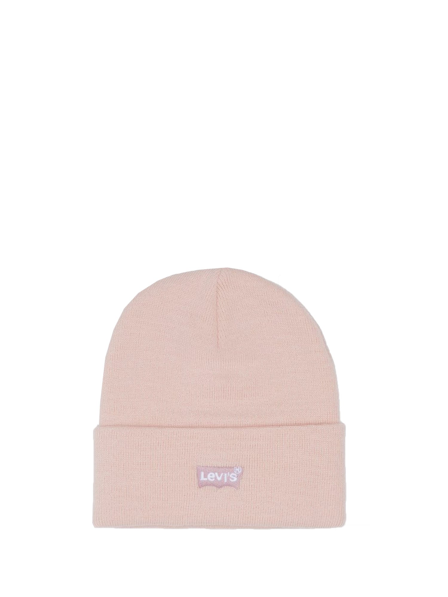 LEVI'S CAPPELLO BEANIE SLOUCHY TONAL BATWING ROSA PASTELLO