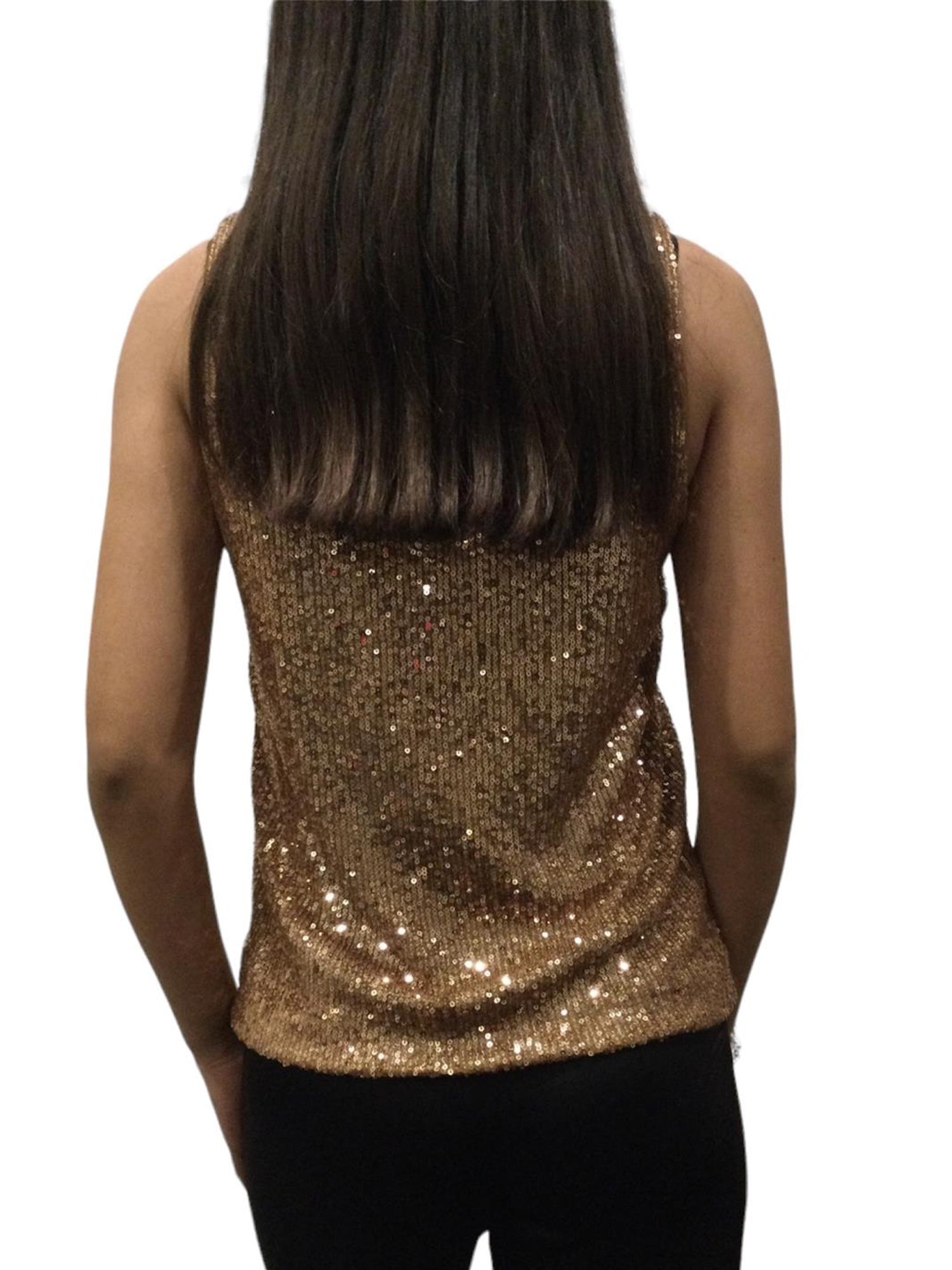 MARKUP TOP IN PAILLETTES TORTORA