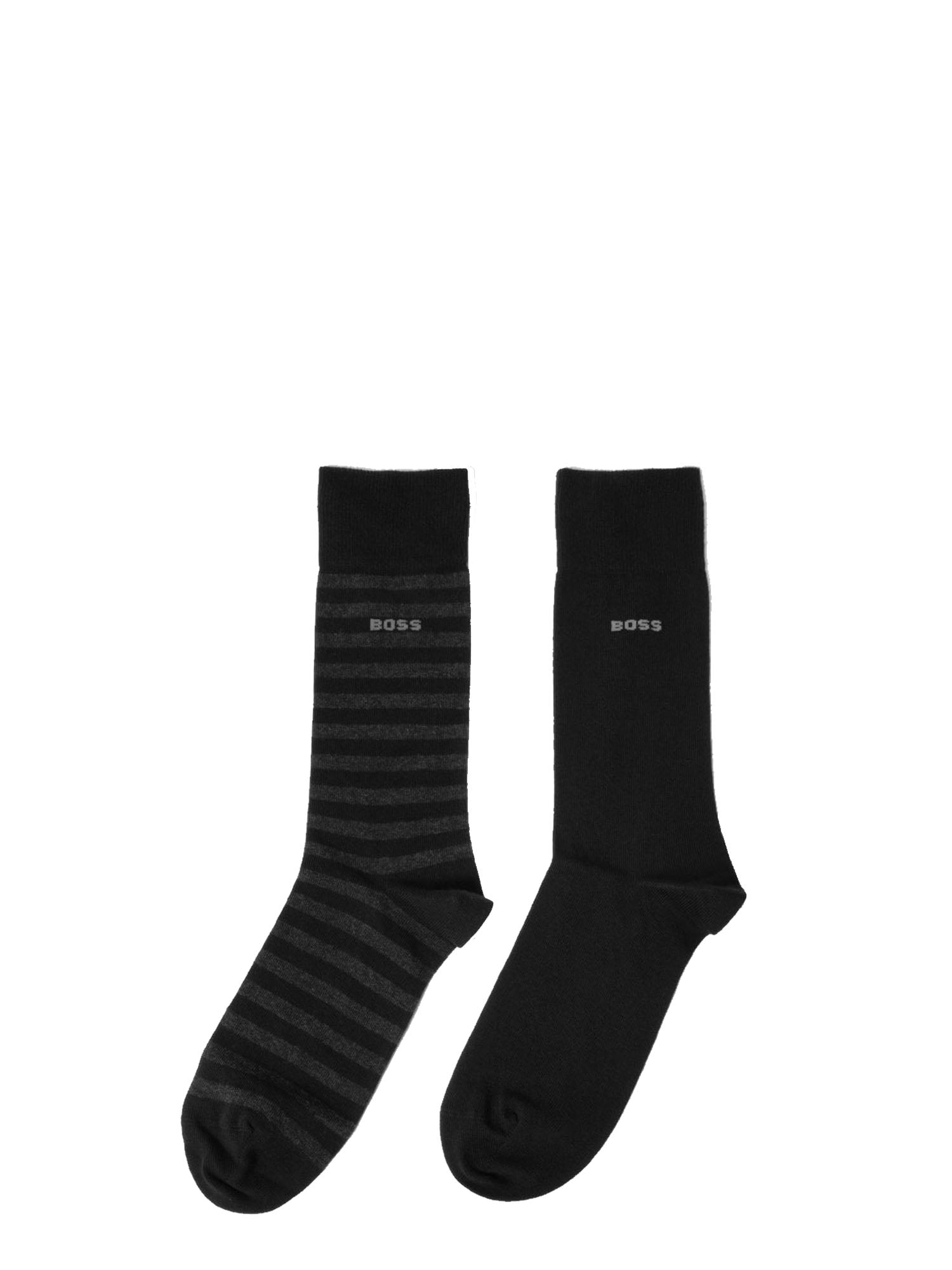 HUGO BOSS CALZINI 2 PAIA RS STRIPE CC NERO