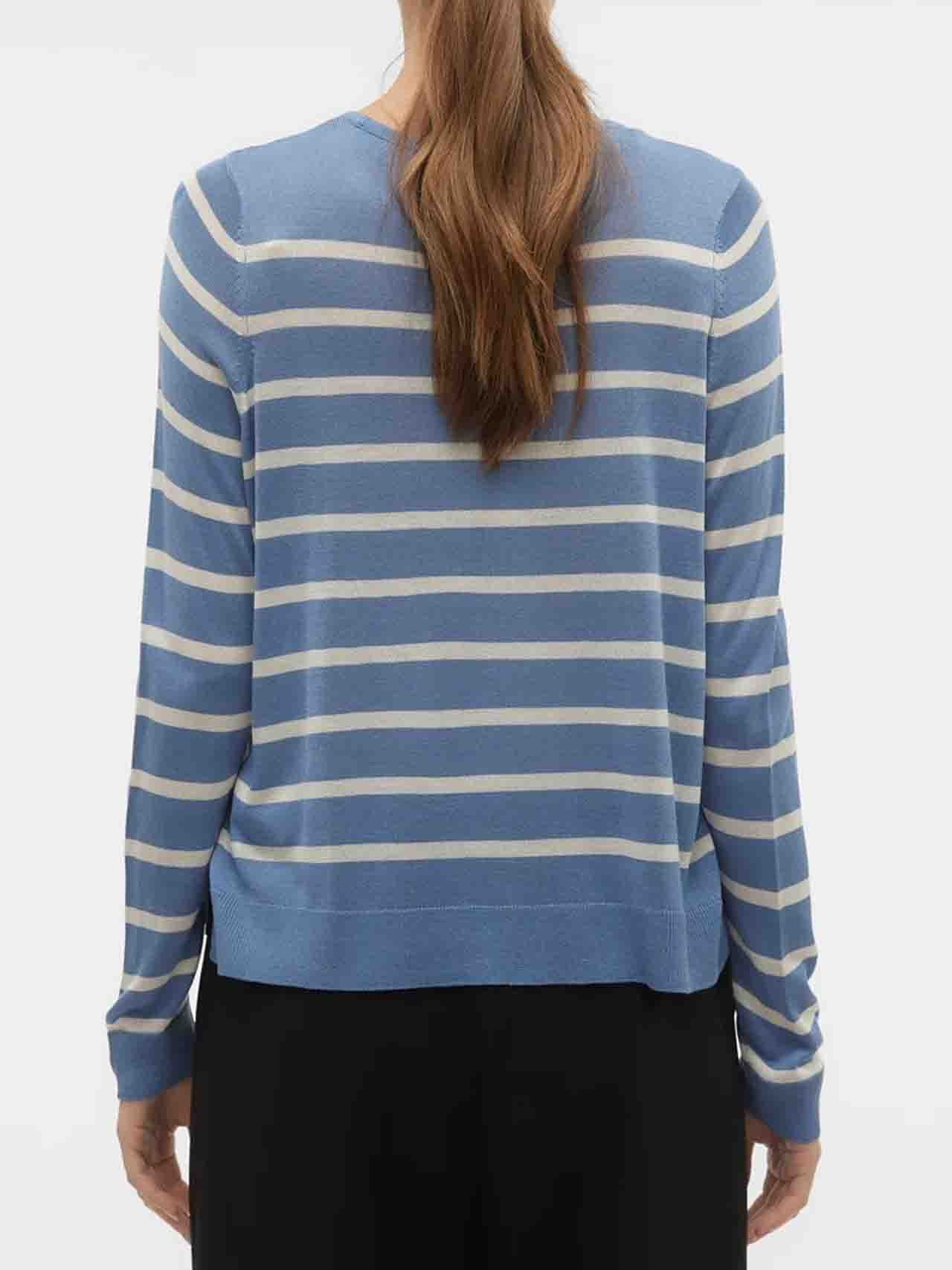 VERO MODA NOVA PULLOVER GIROCOLLO AZZURRO