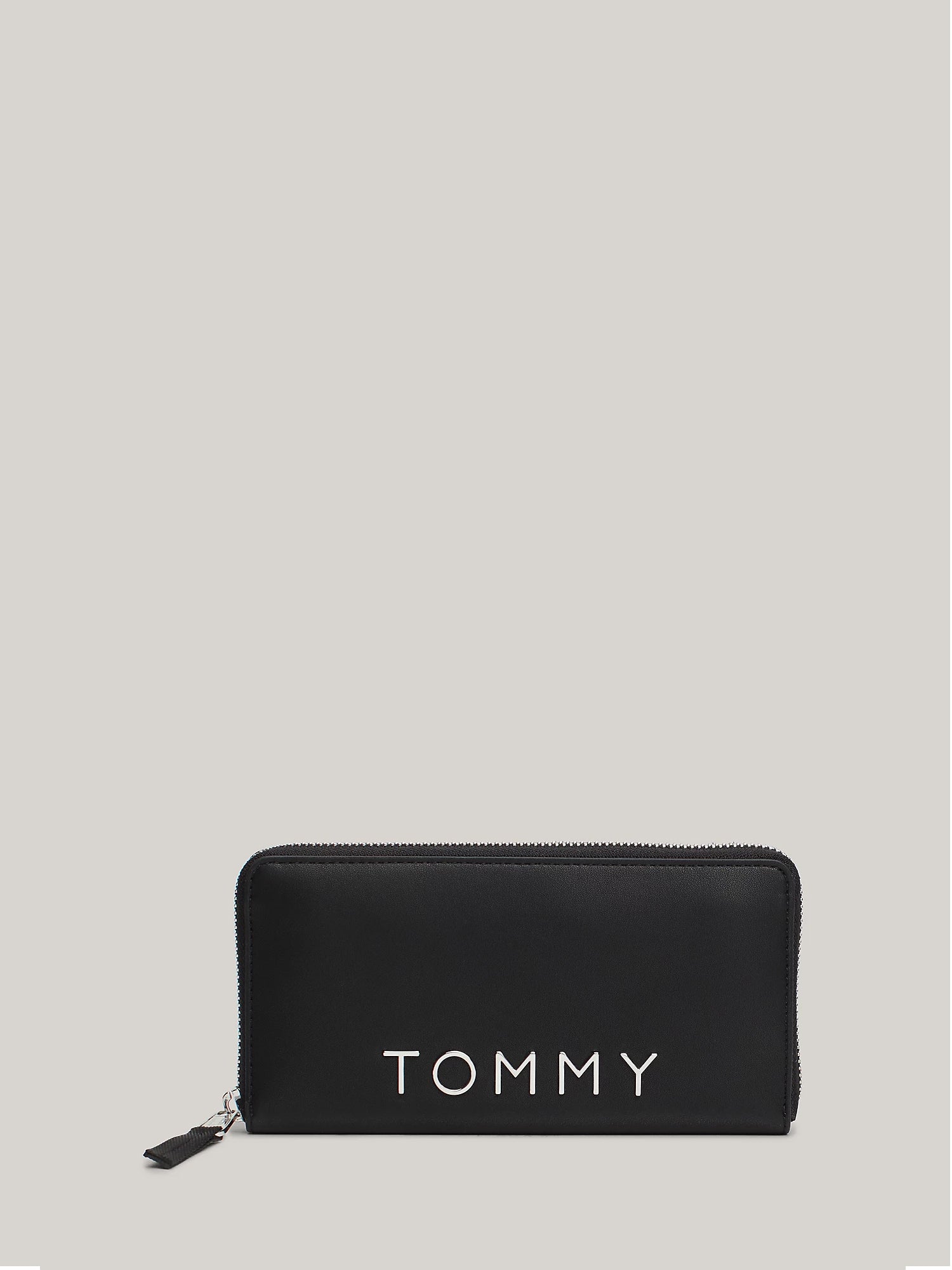 TOMMY HILFIGER CITY PORTAFOGLIO CON ZIP E LOGO NERO