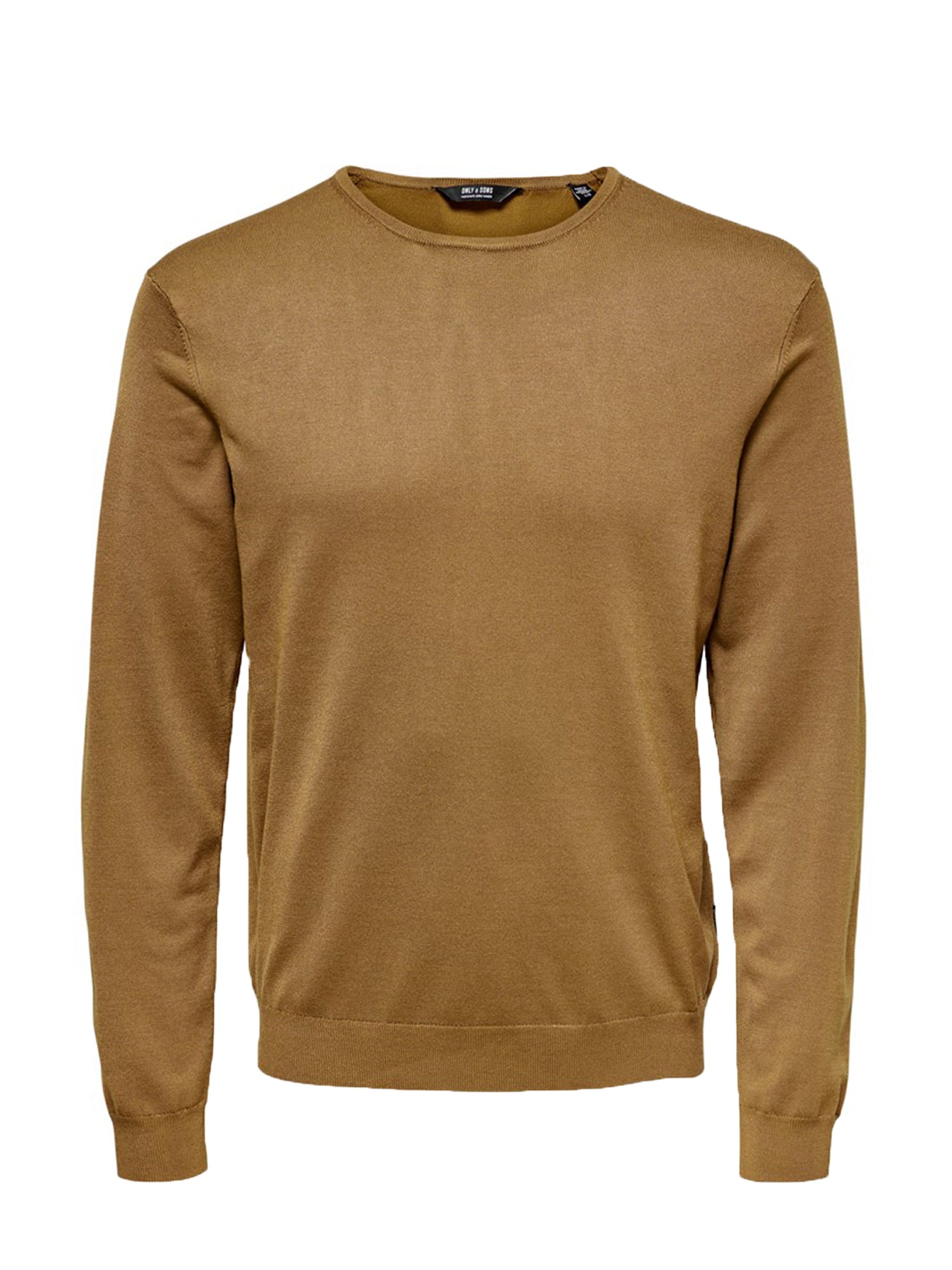 ONLY&SONS PULLOVER WYLER GIROCOLLO MARRONE