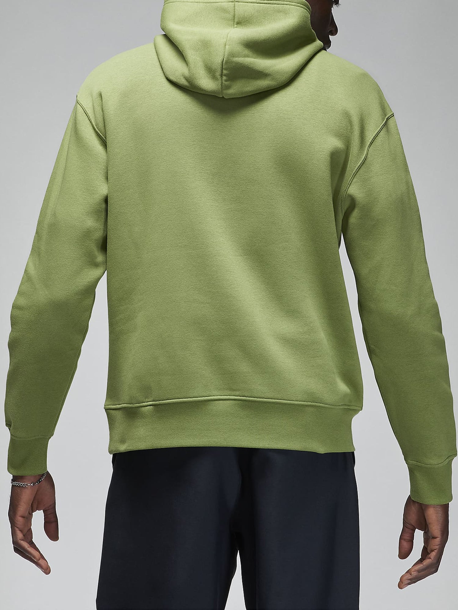 JORDAN FELPA CON CAPPUCCIO ESSENTIALS FLEECE VERDE