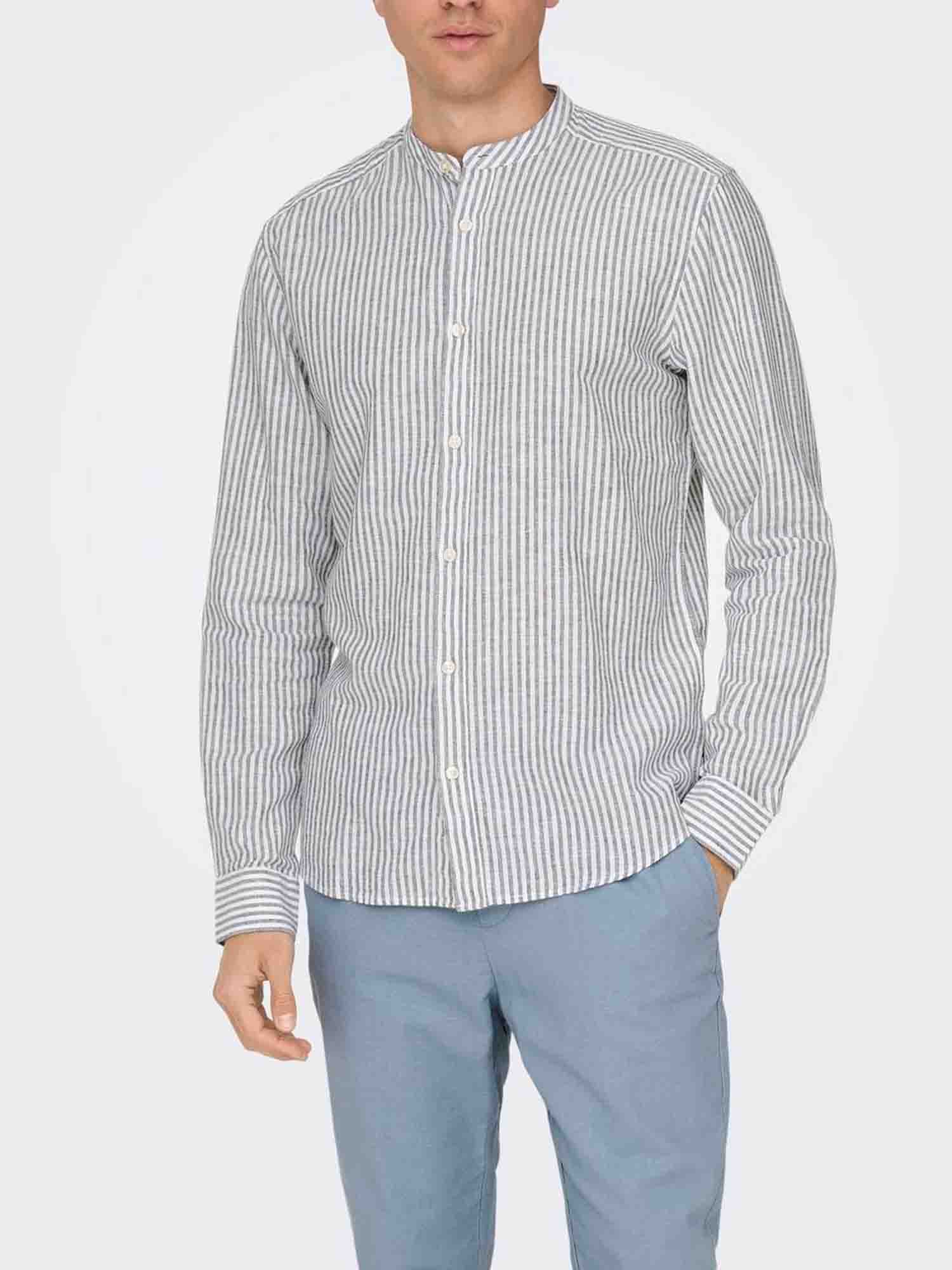 ONLY&SONS CAIDEN LIFE CAMICIA DARK BLU