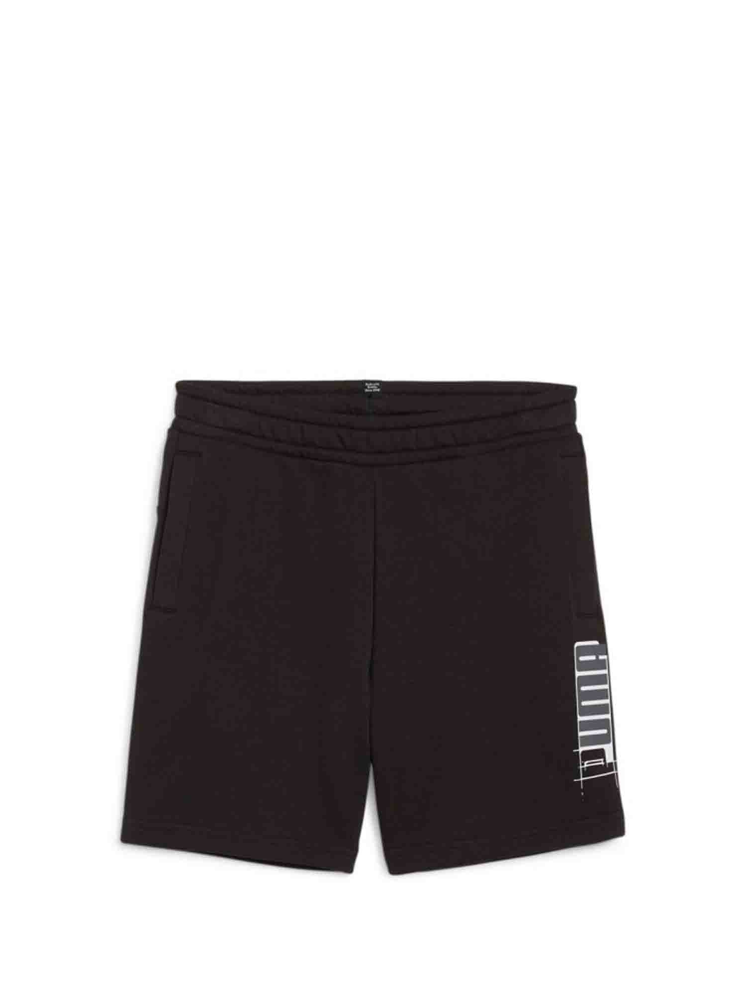 PUMA SHORTS CON LOGO NERO