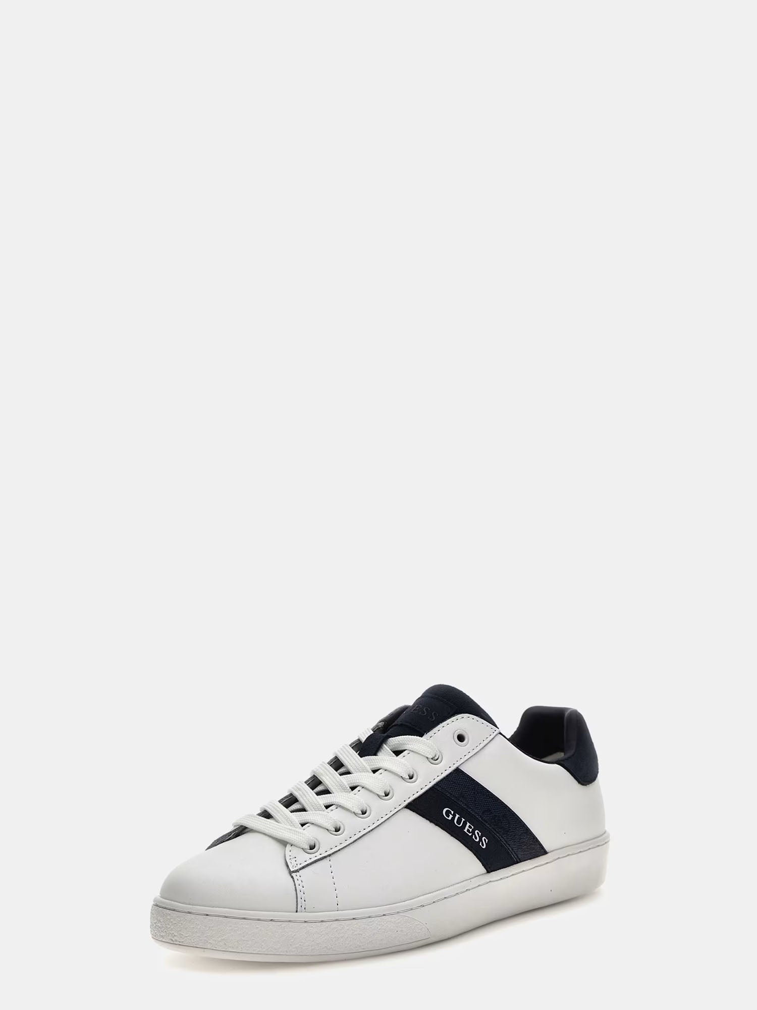 GUESS JEANS SHOES SNEAKERS NOLA II BIANCO-BLU