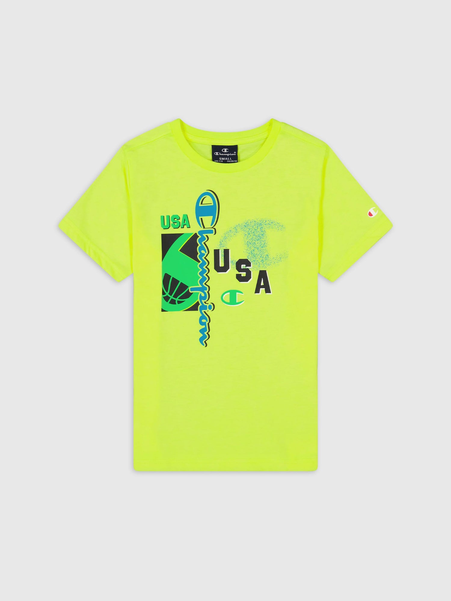 CHAMPION T-SHIRT MANICHE CORTE JR GIALLO