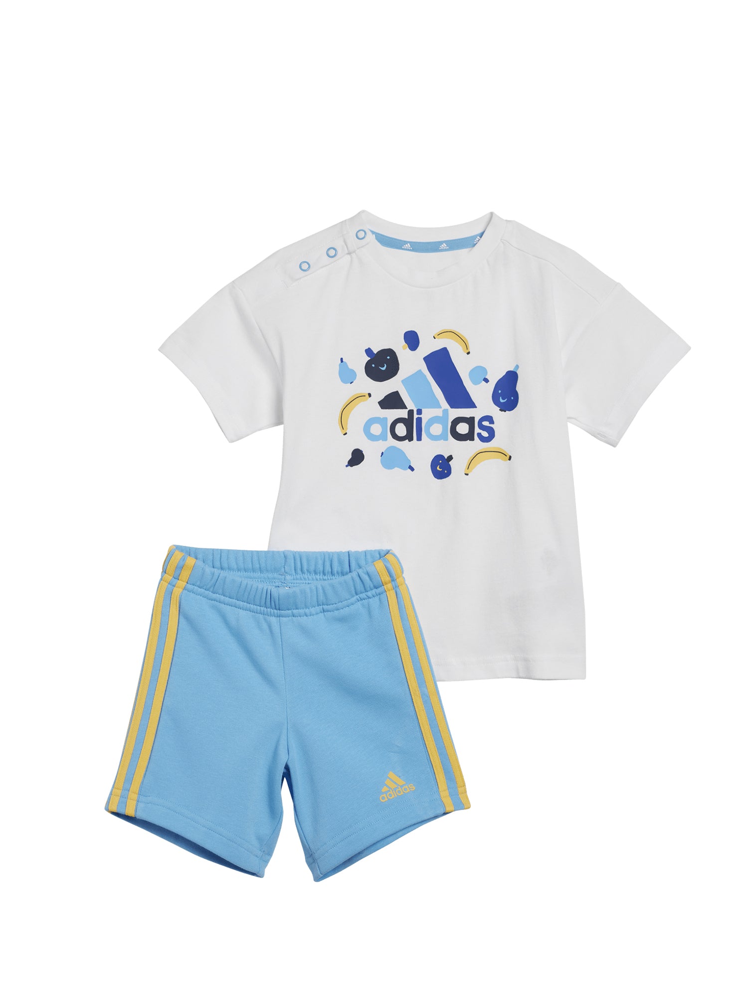 ADIDAS COMPLETINO ESSENTIALS ALLOVER PRINT INFANT BIANCO-AZZURRO