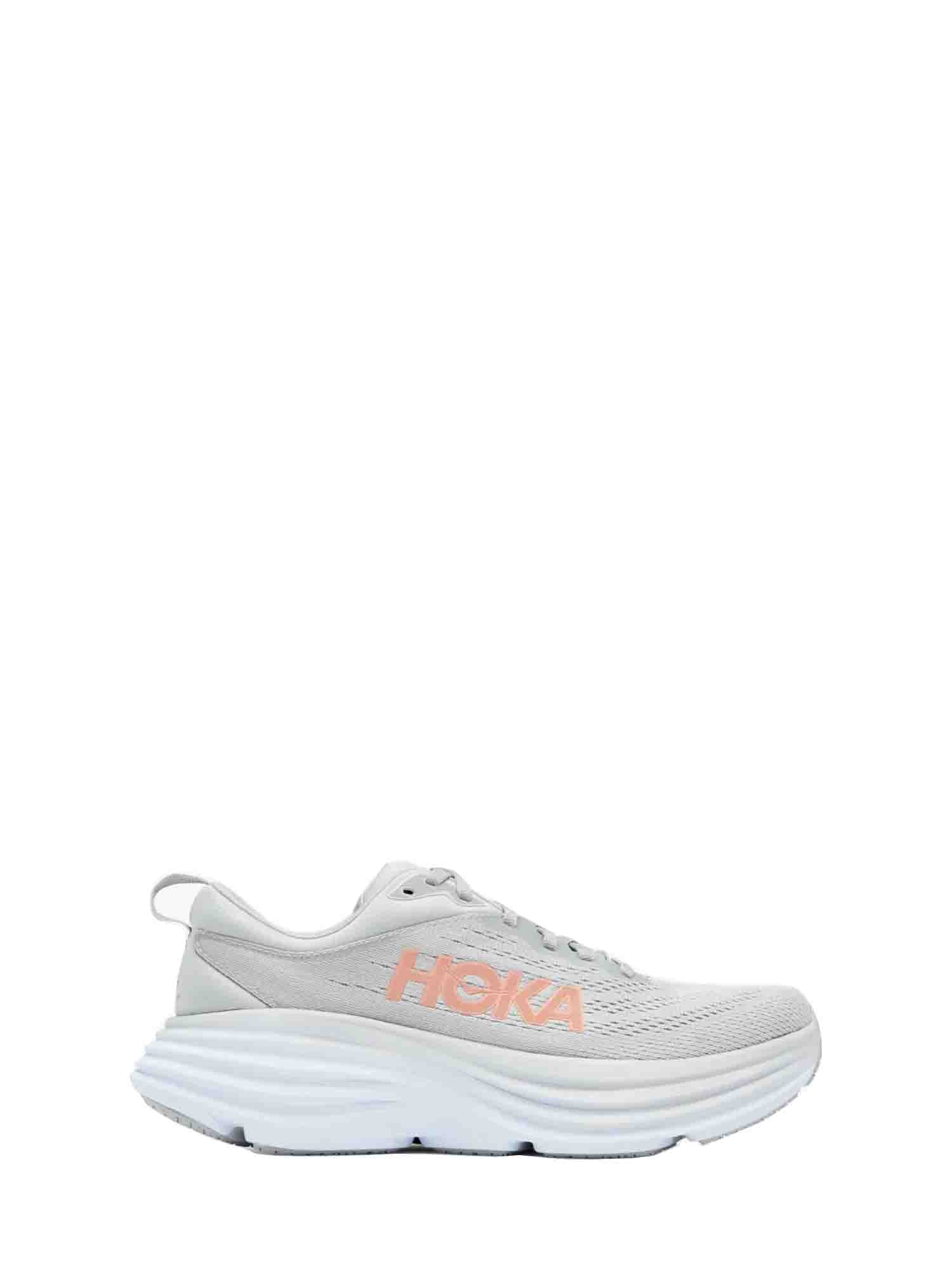 HOKA ONE ONE W BONDI 8 SCARPE RUNNING GRIGIO