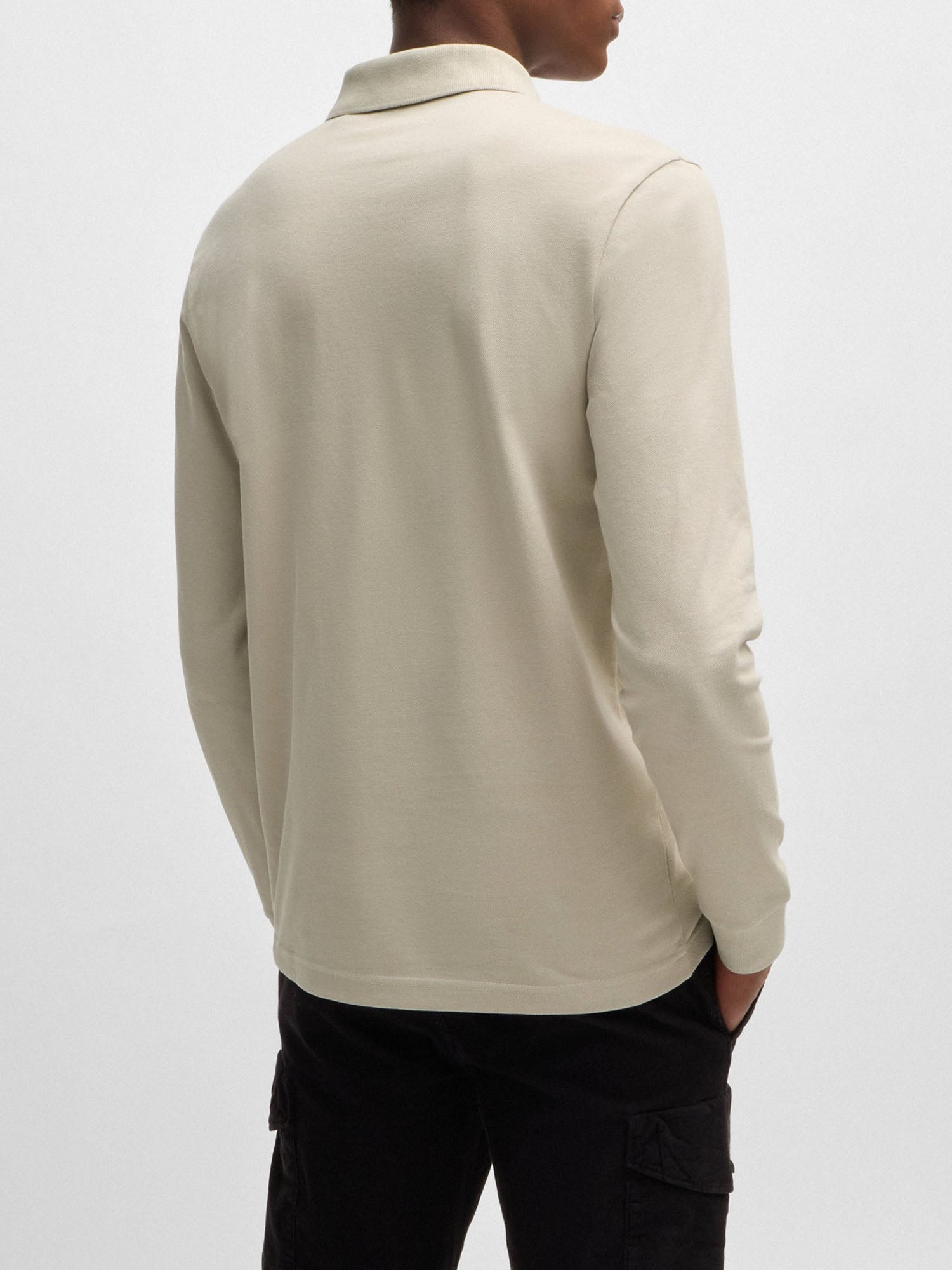 HUGO BOSS T-SHIRT IN JERSEY ELASTICIZZATO BEIGE