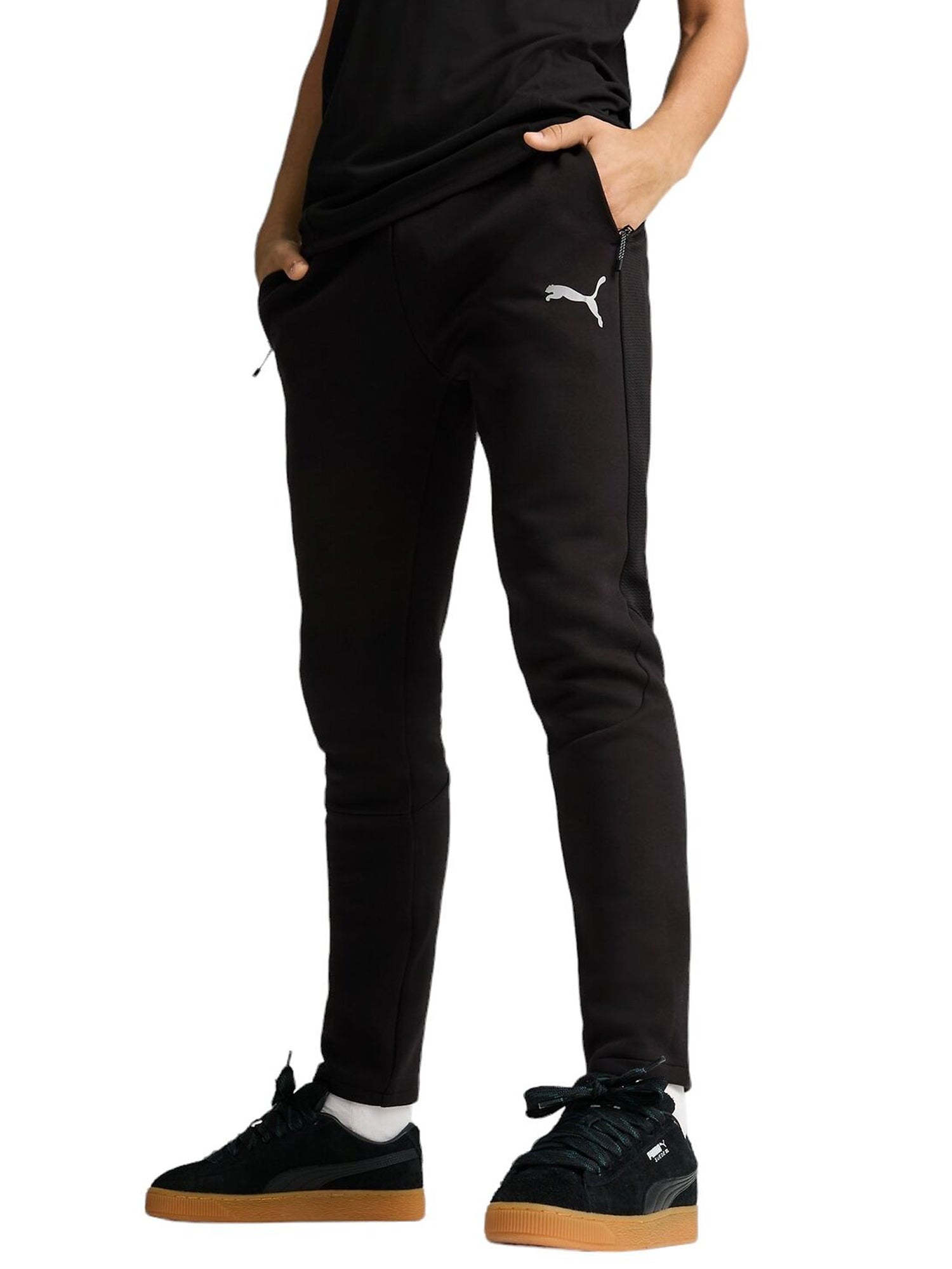 PUMA PANTALONI EVOSTRIPE NERO