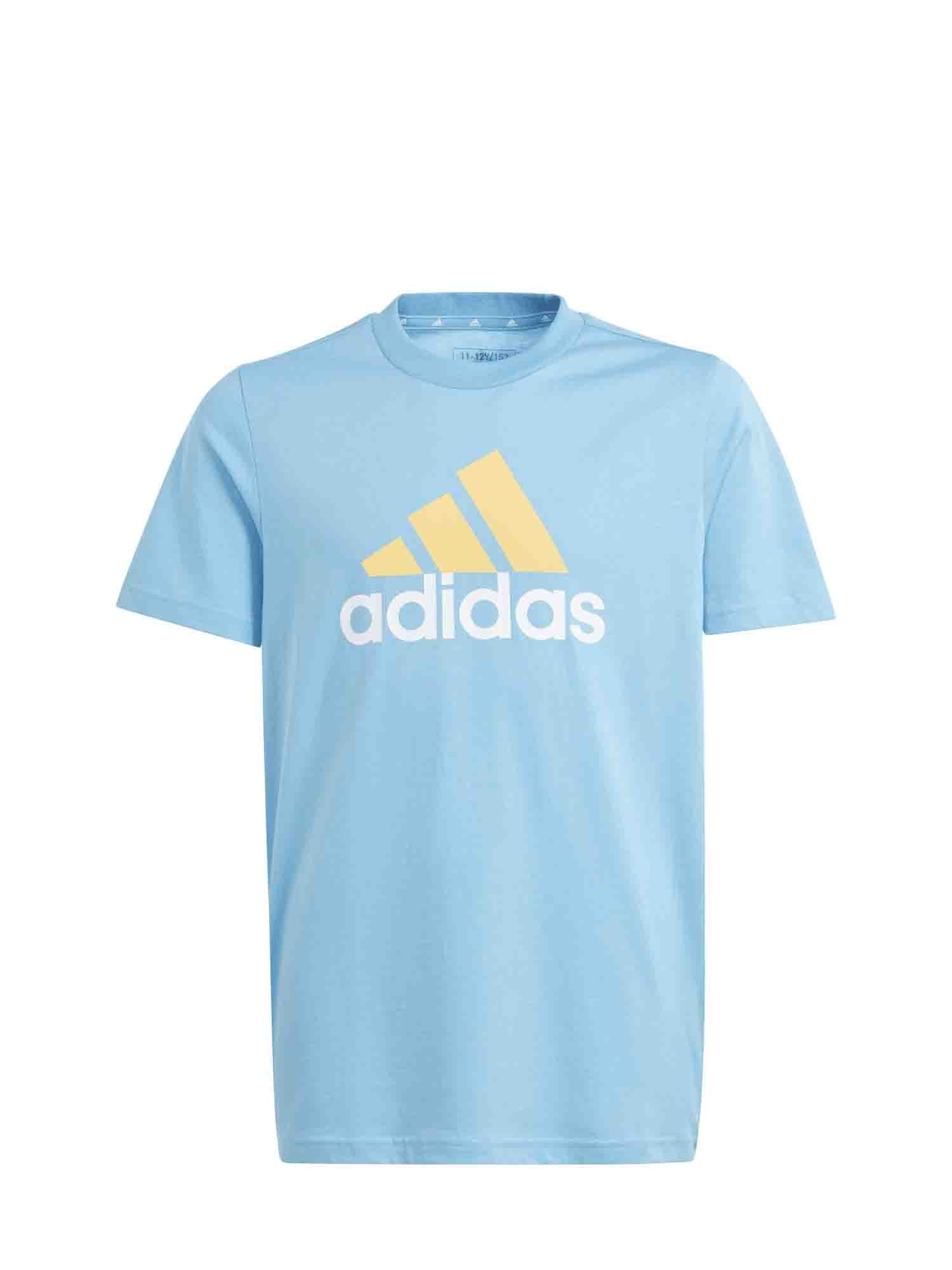 ADIDAS ESSENTIALS T-SHIRT JUNIOR 2 COLORI AZZURRO