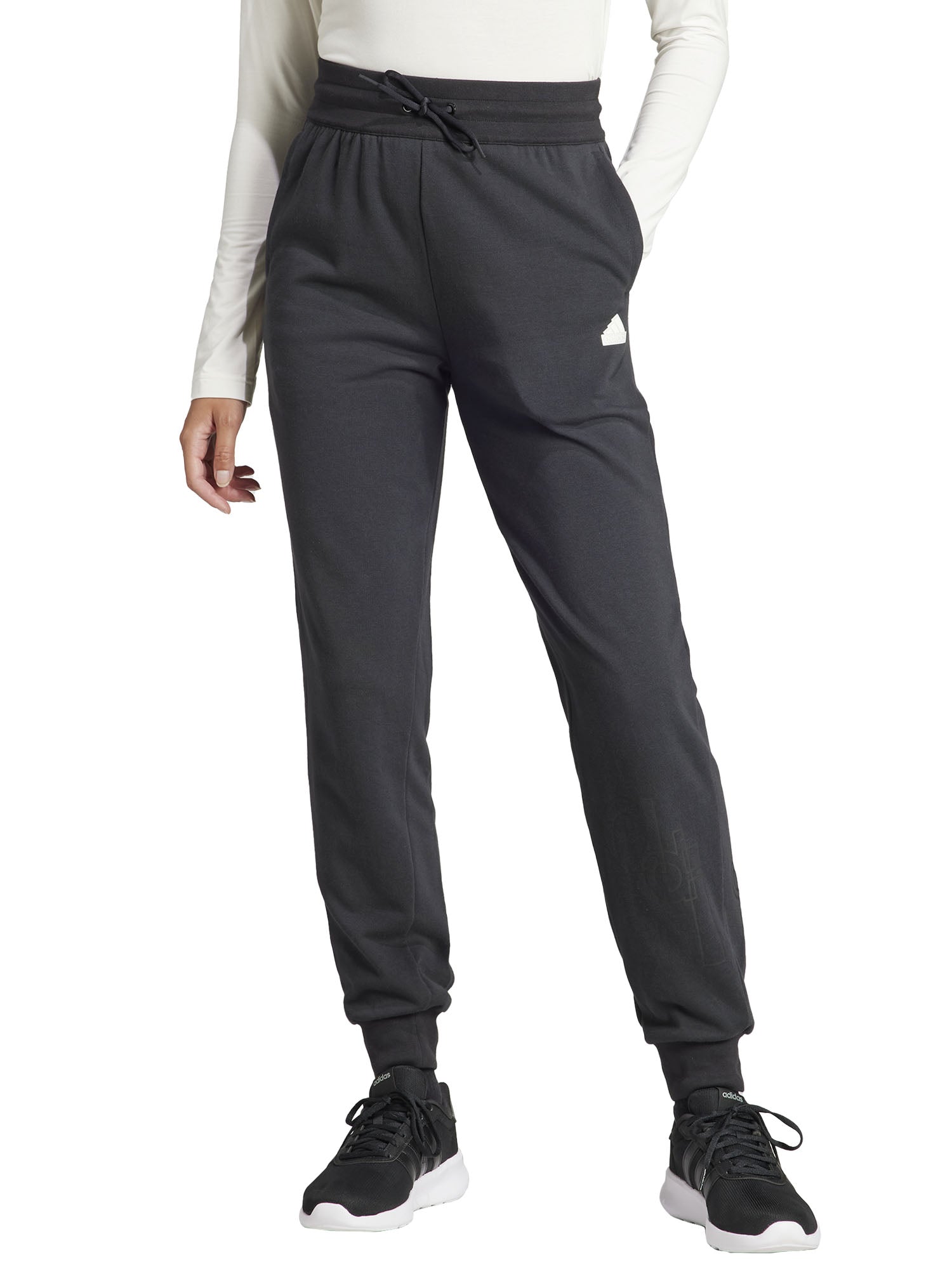 ADIDAS PANTALONI SPORTIVI FRENCH TERRY NERO