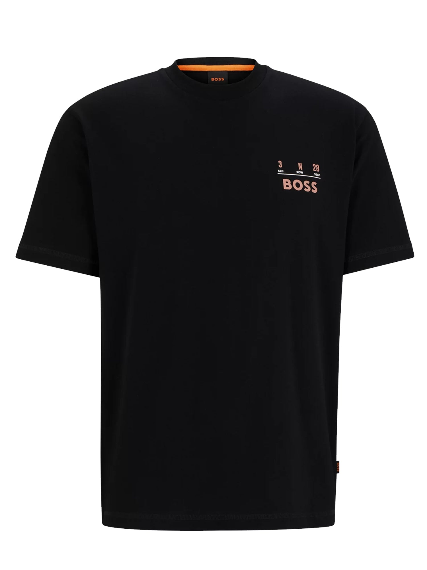 HUGO BOSS T-SHIRT IN PURO COTONE NERO