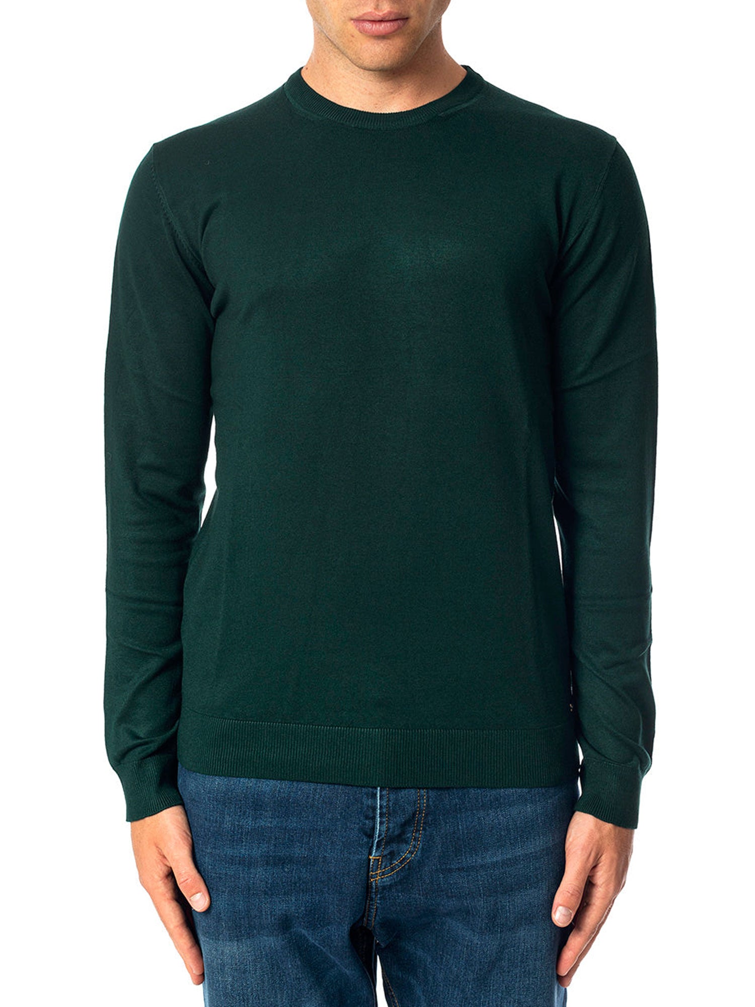 MARKUP MAGLIA GIROCOLLO VERDE SCURO