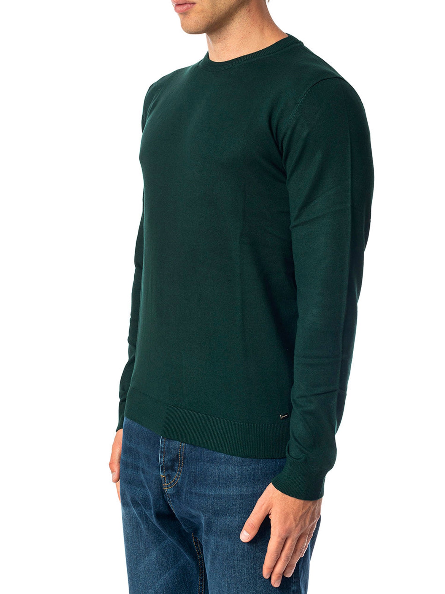 MARKUP MAGLIA GIROCOLLO VERDE SCURO