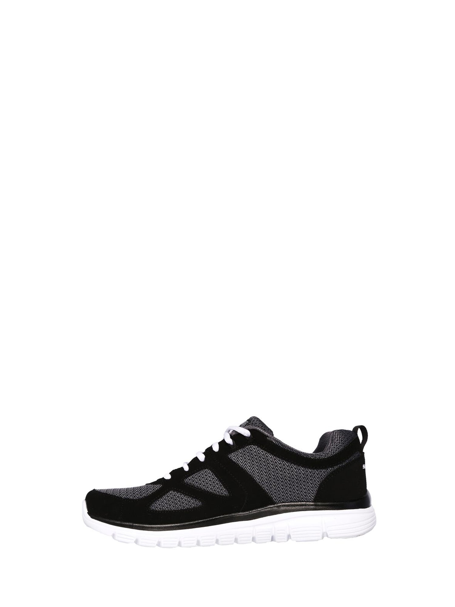 SKECHERS BURNS- AGOURA SNEAKERS NERO-BIANCO