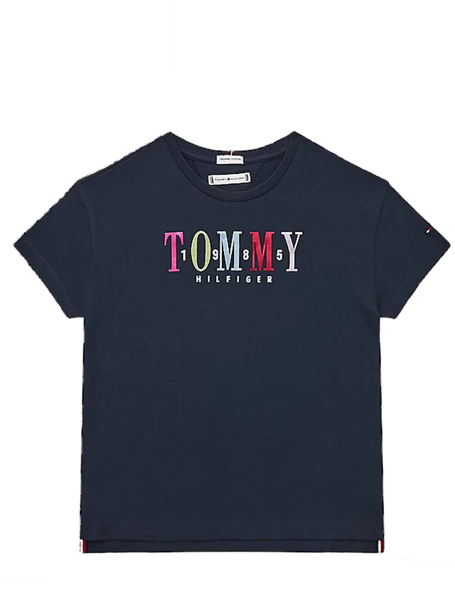 T-SHIRT CON LOGO MULTICOLORE