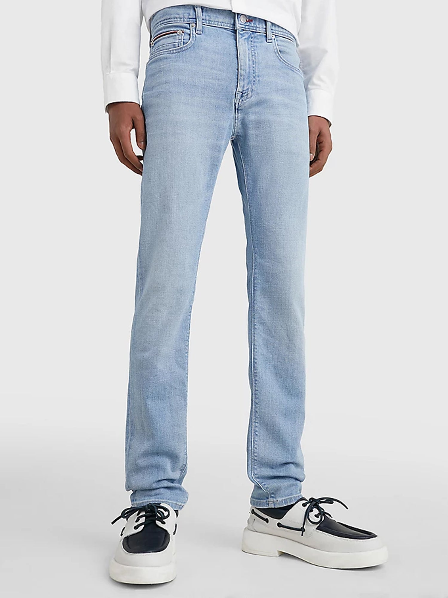 TOMMY HILFIGER JEANS BLEECKER SLIM FIT IN DENIM BLU CHIARO