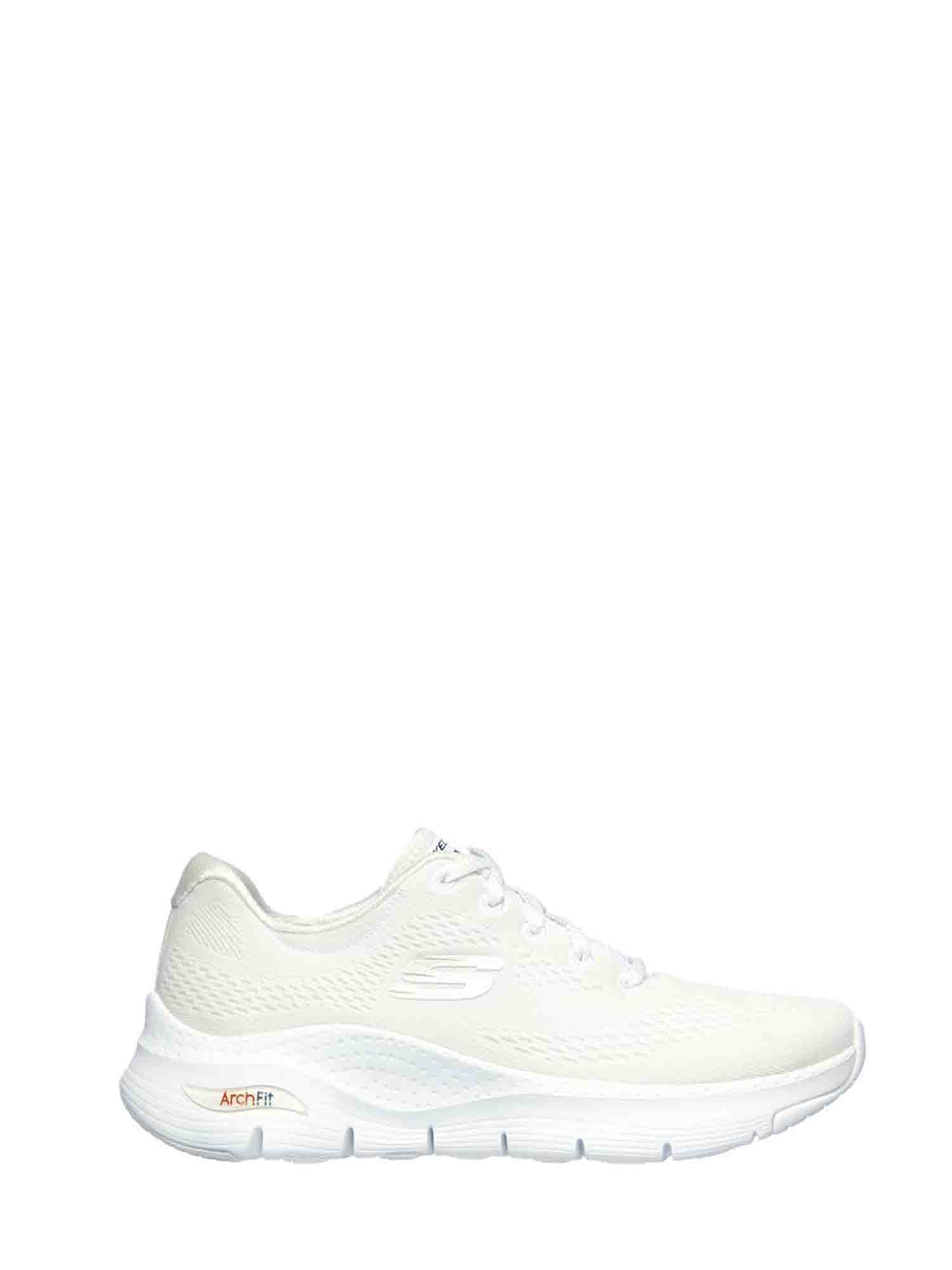 SKECHERS ARCH FIT BIG APPEAL SNEAKERS BIANCO