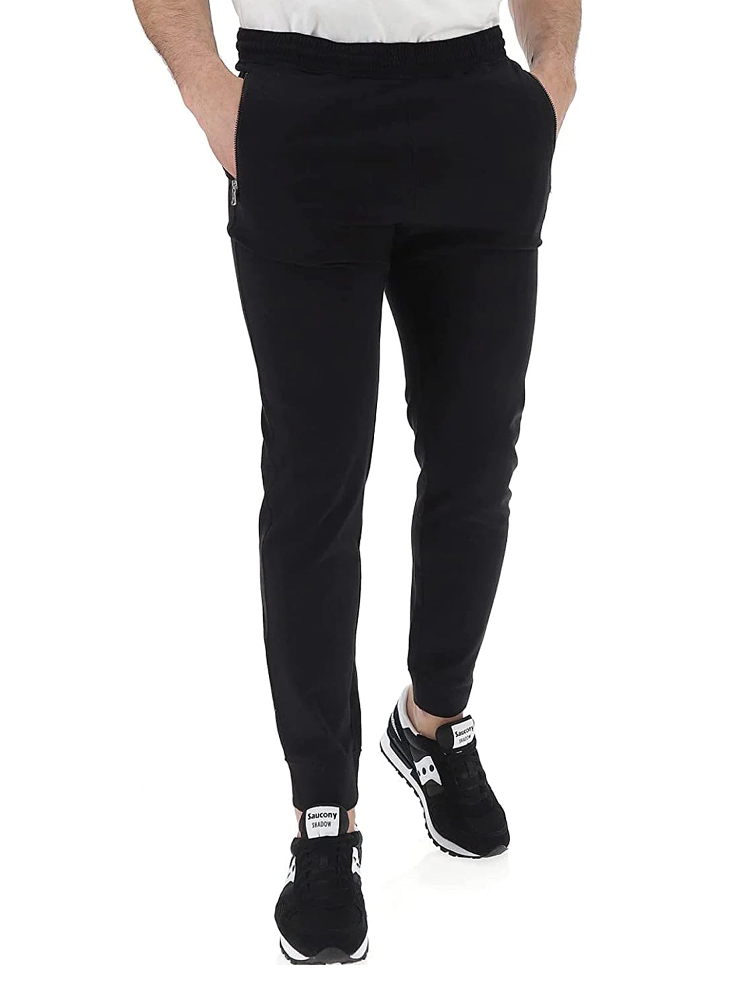 CHAMPION PANTALONI SPORTIVI SLIM NERO