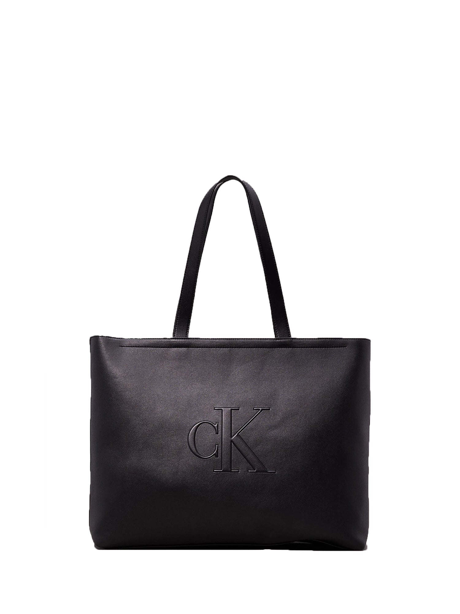 CALVIN KLAIN TOTE SLIM BORSA GRANDE NERO