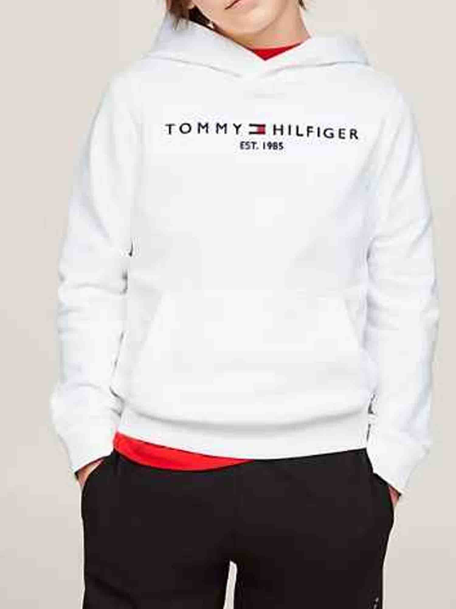 TOMMY HILFIGER FELPA ESSENTIAL DA RAGAZZO BINCO