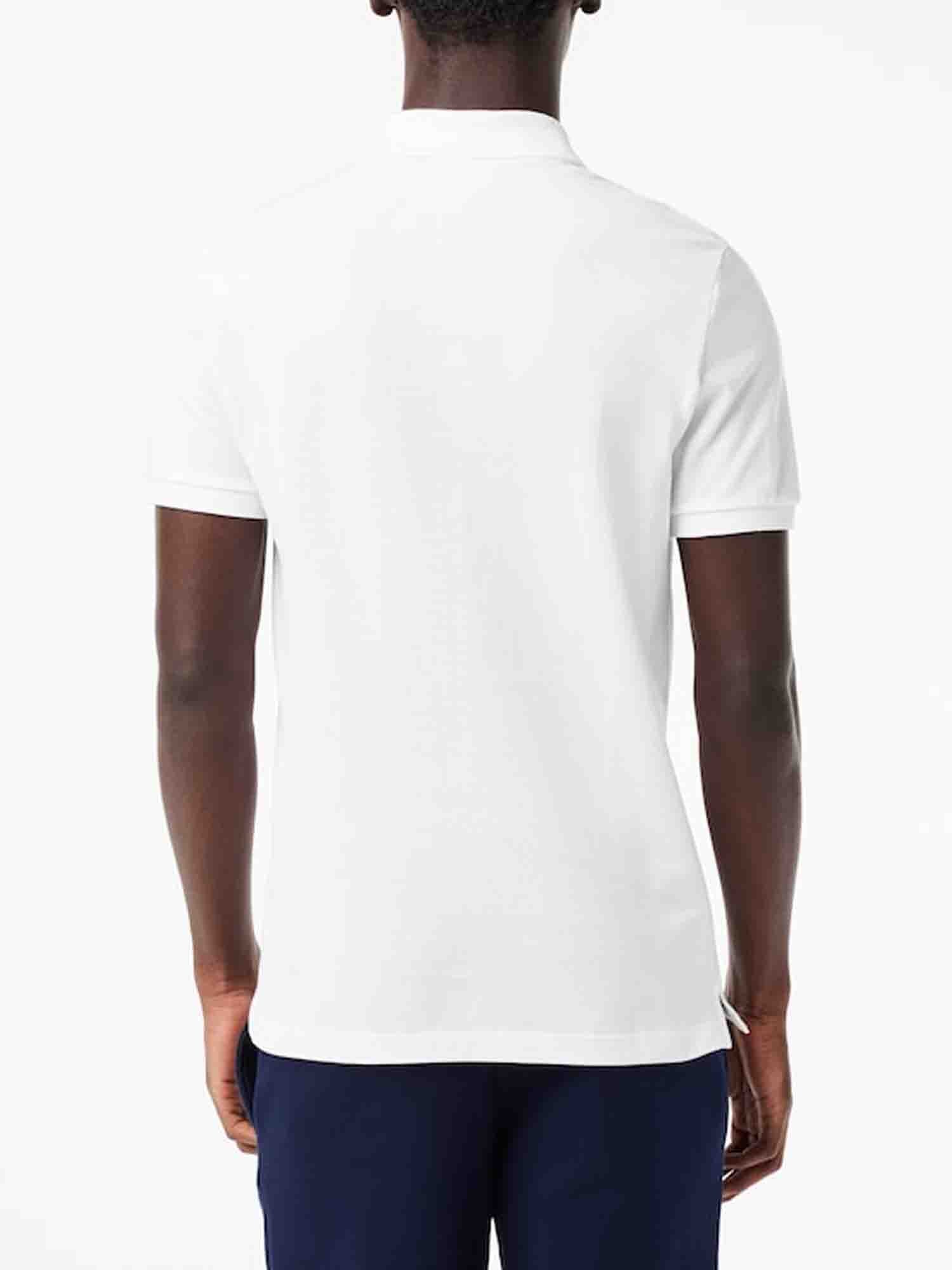 LACOSTE POLO SLIM FIT BIANCO