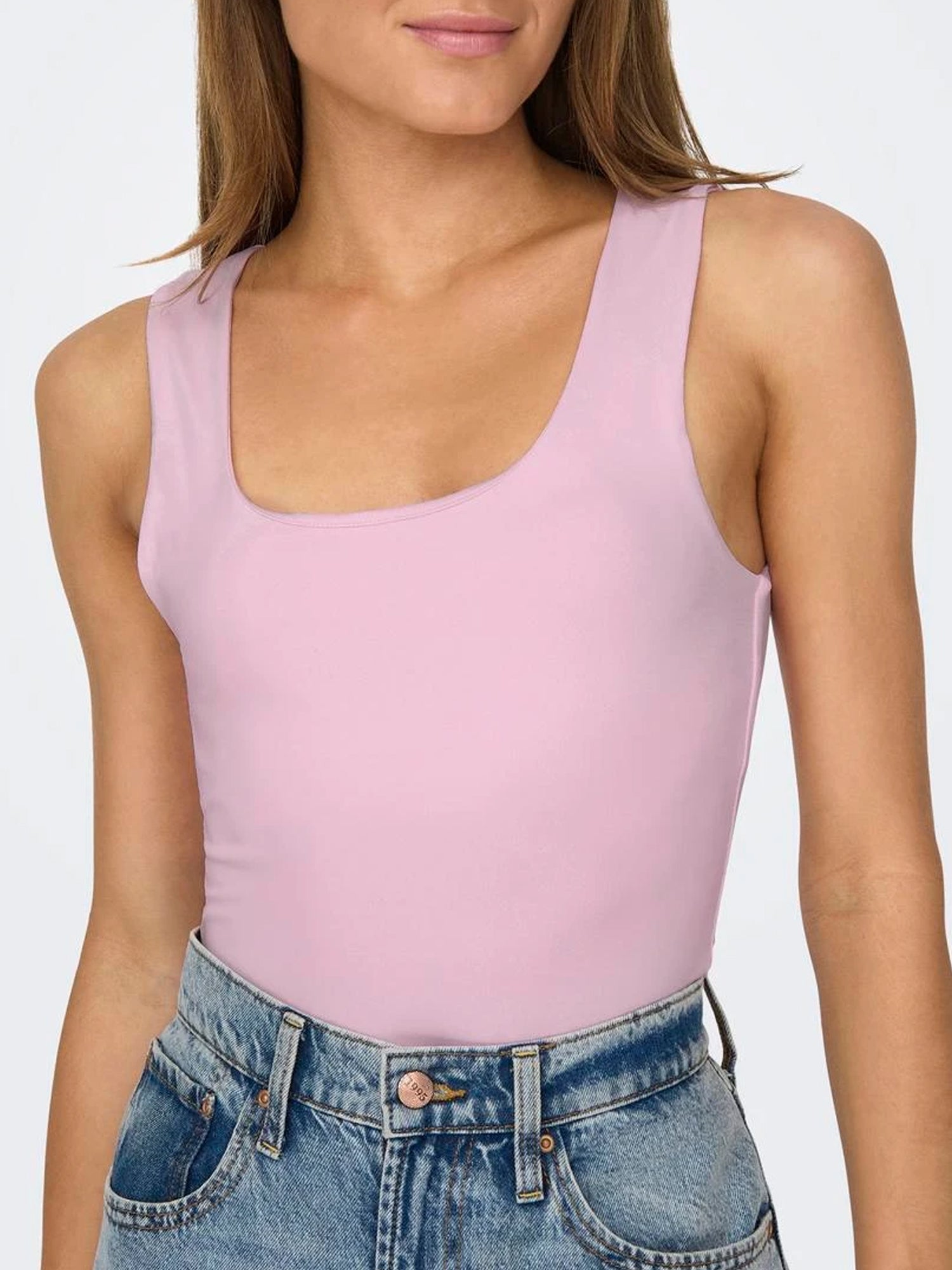 ONLY TOP LEA REVERSIBILE ROSA