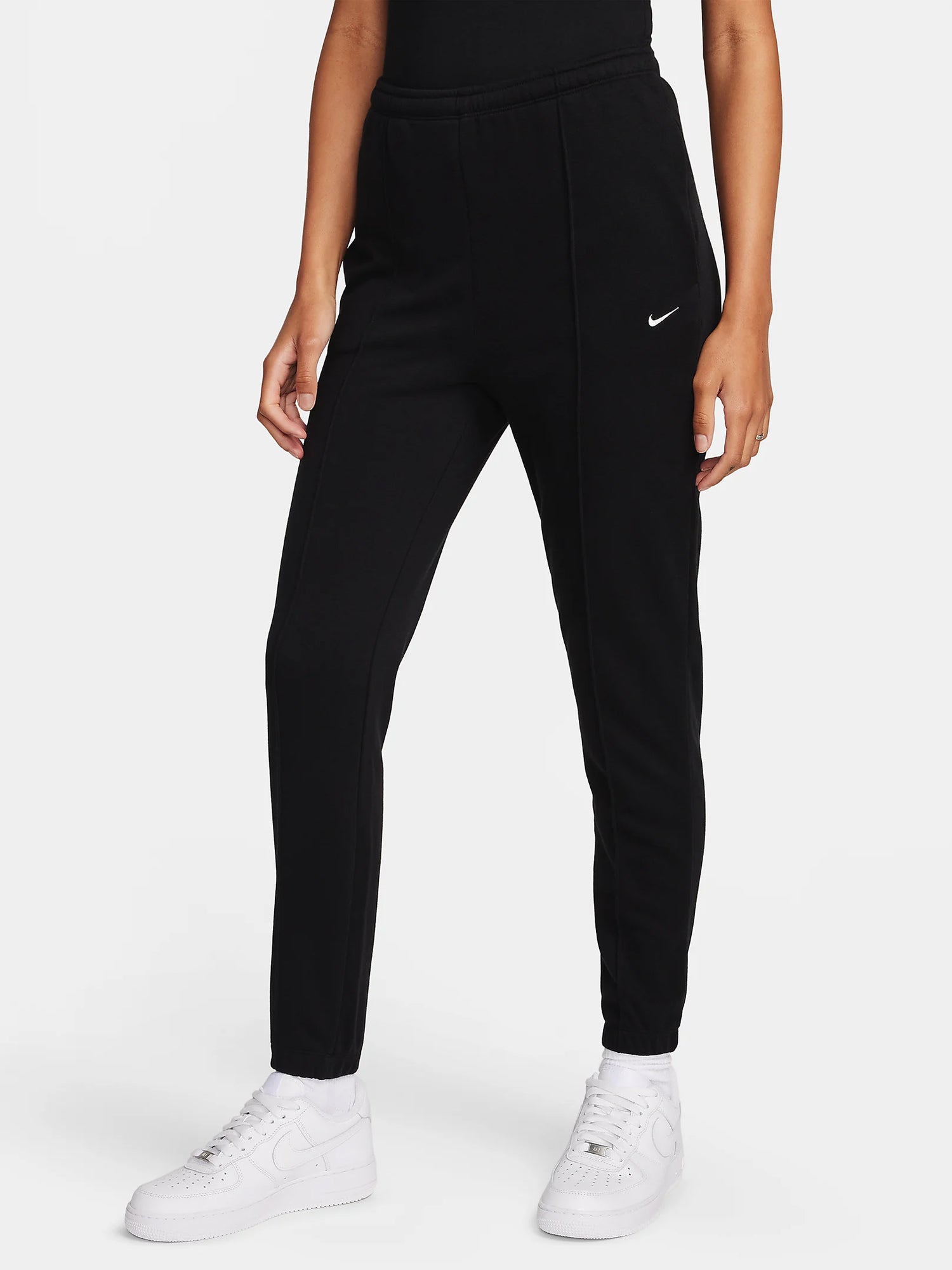 NIKE SPORTSWEAR PANTALONE CHILL TERRY DA DONNA NERO