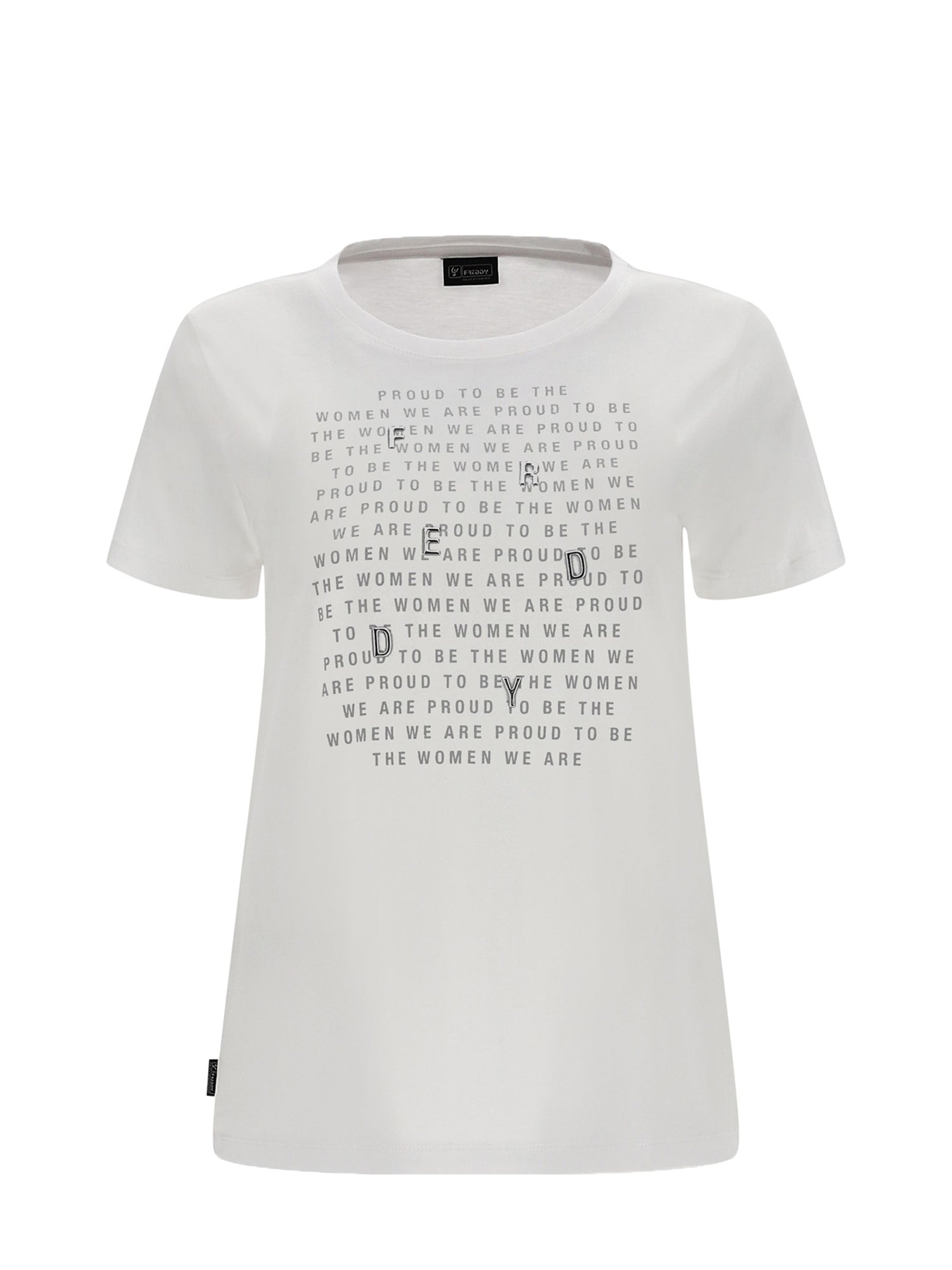 FREDDY T-SHIRT CON STAMPA BIANCO