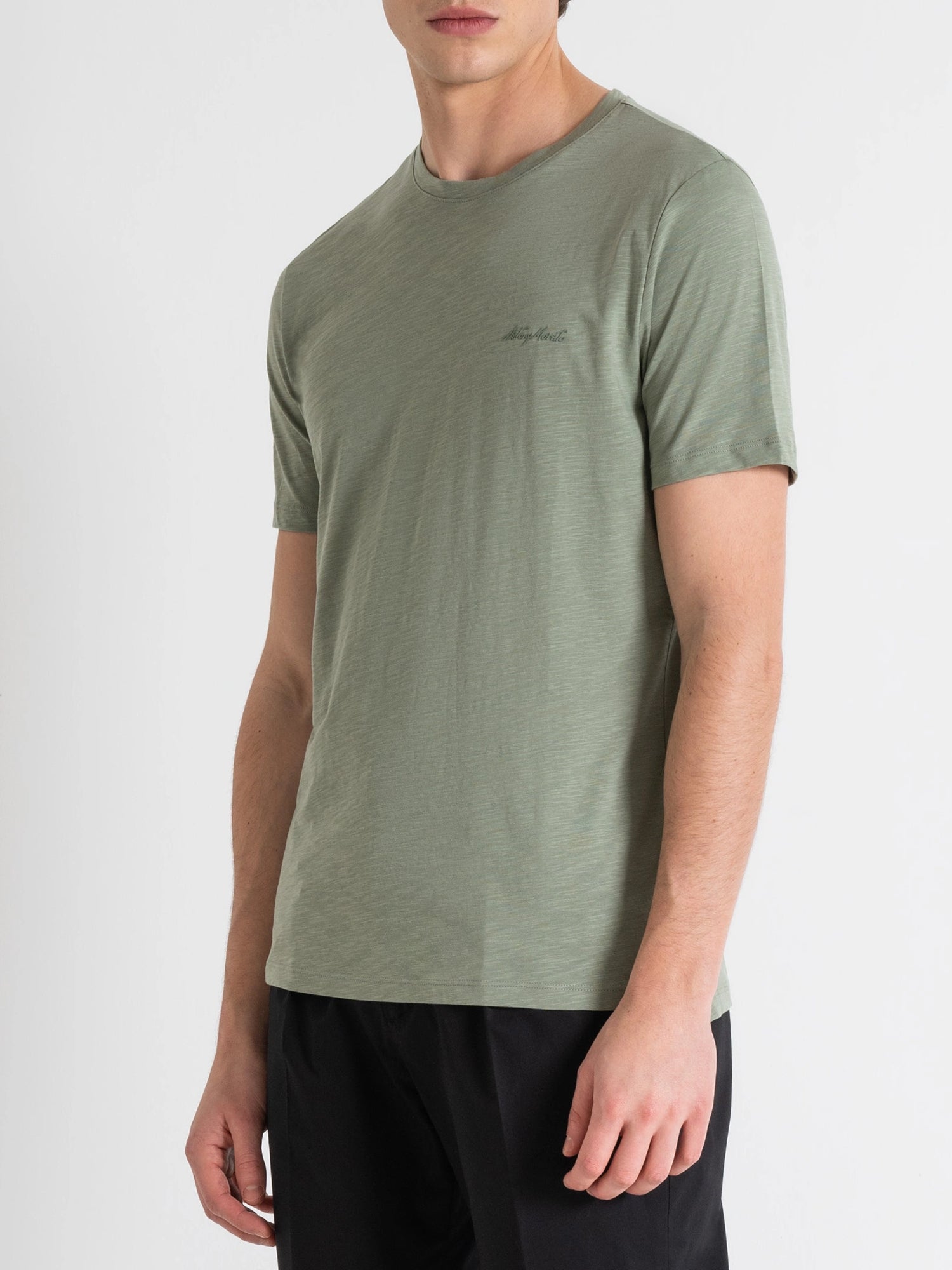 ANTONY MORATO T-SHIRT REGULAR FIT IN COTONE VERDE SALICE