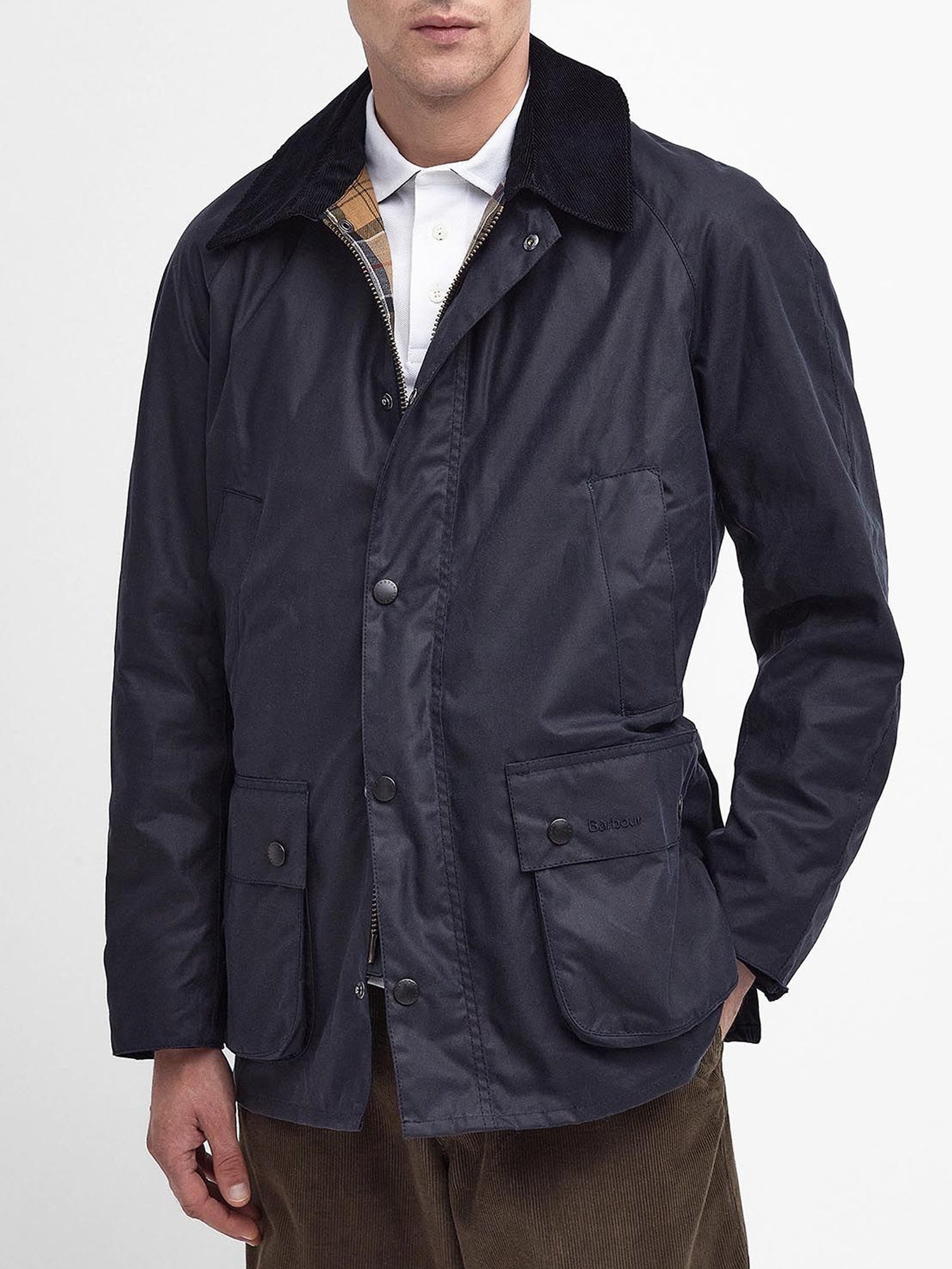 BARBOUR ASHBY WAX GIACCA CERATA NAVY