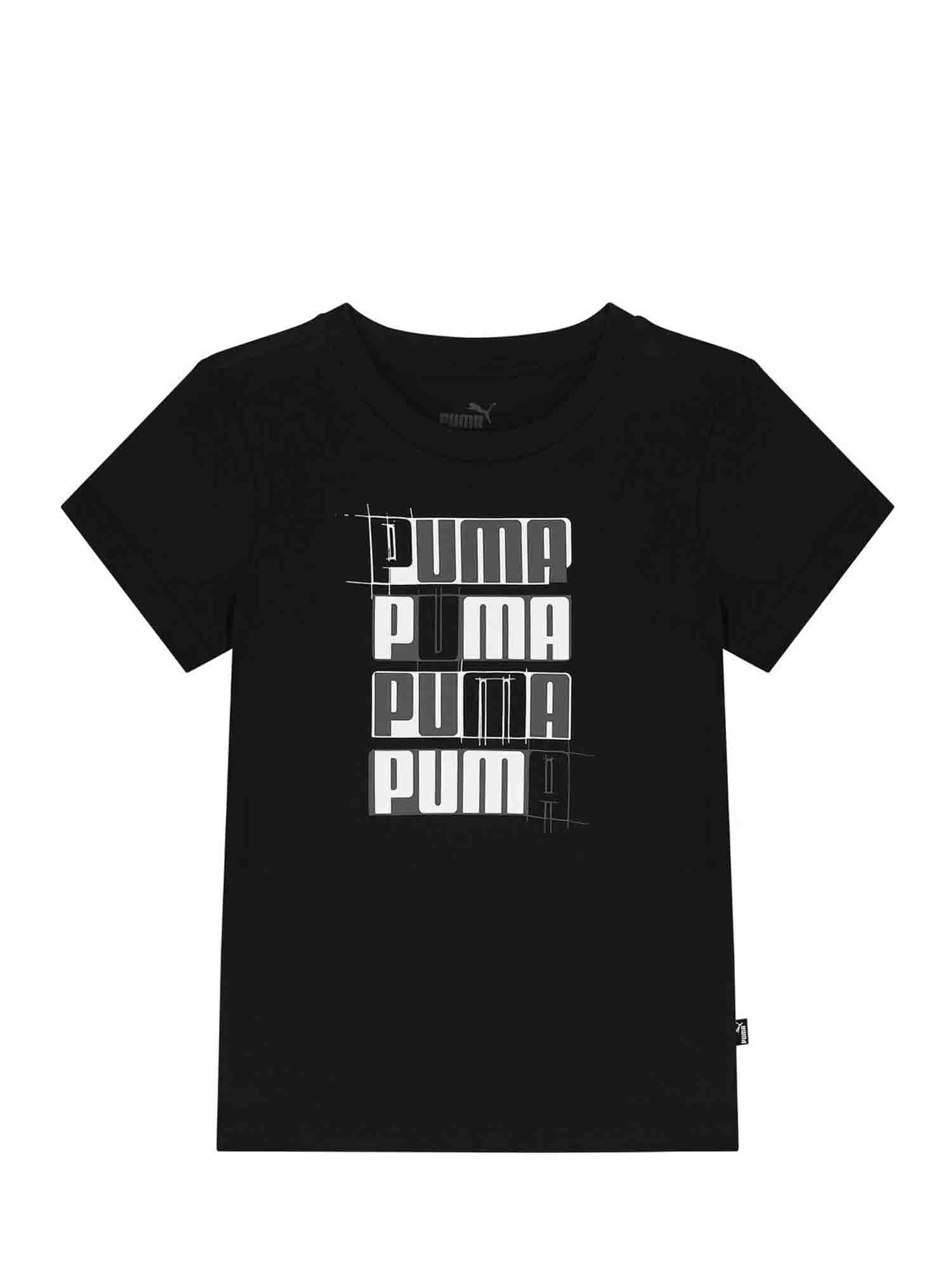 PUMA T-SHIRT ESSENTIALS DA RAGAZZO NERO