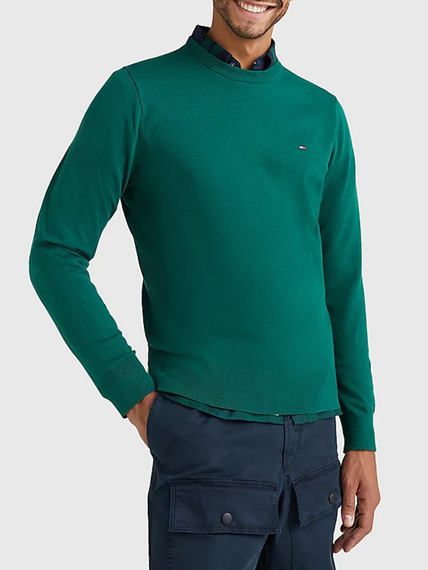 TOMMY HILFIGER PULLOVER ESSENTIAL 1985 VERDE