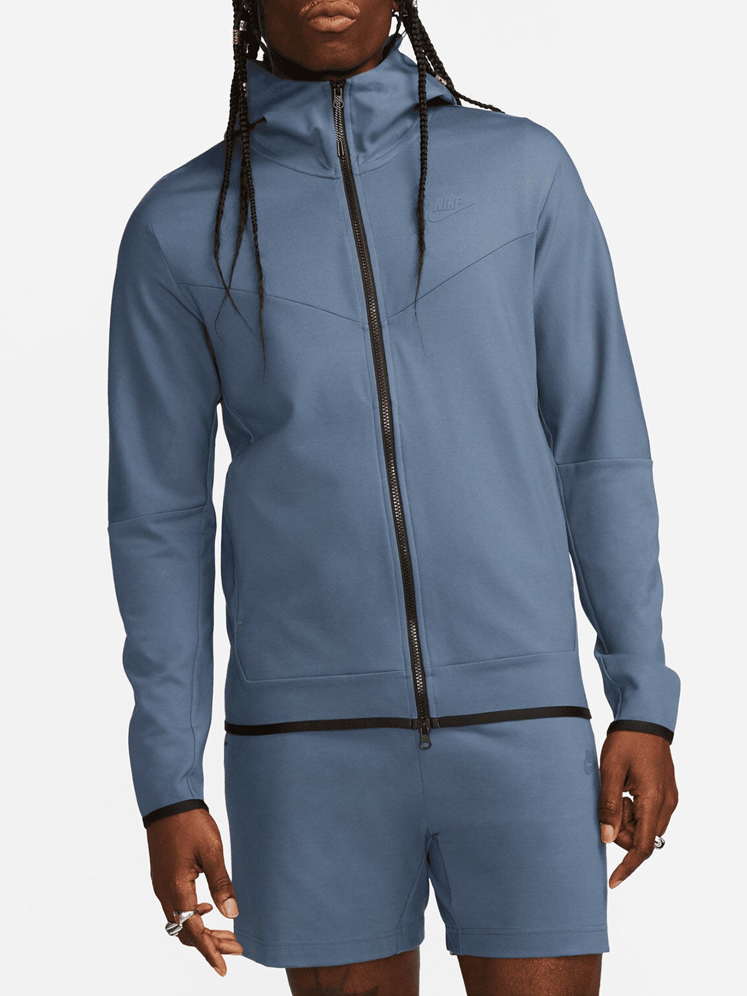 NIKE SPORTSWEAR TECH FLEECE LIGHTWEIGHT FELPA UOMO BLU