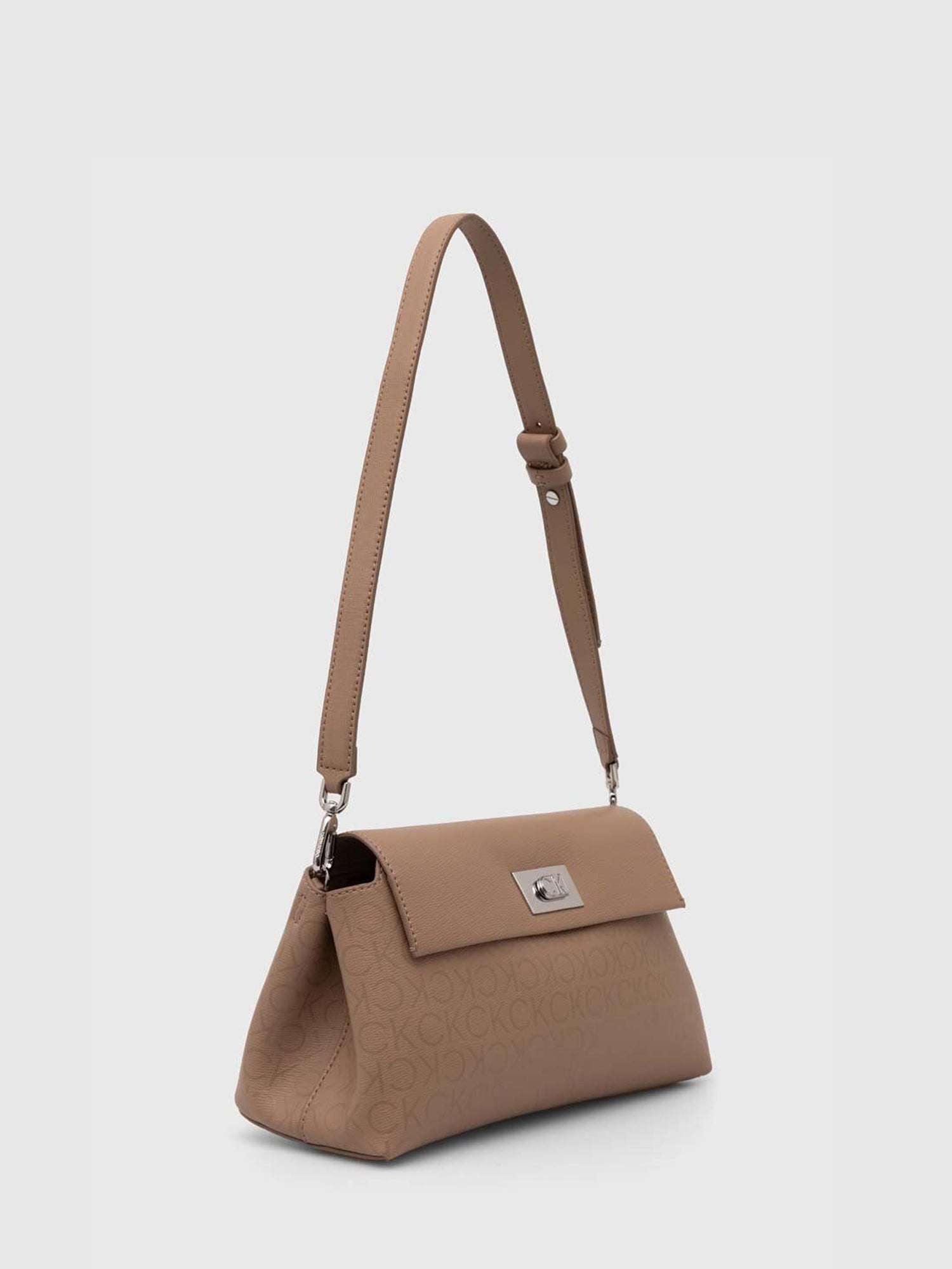 CALVIN KLEIN PUSH BORSA A SPALLA BEIGE