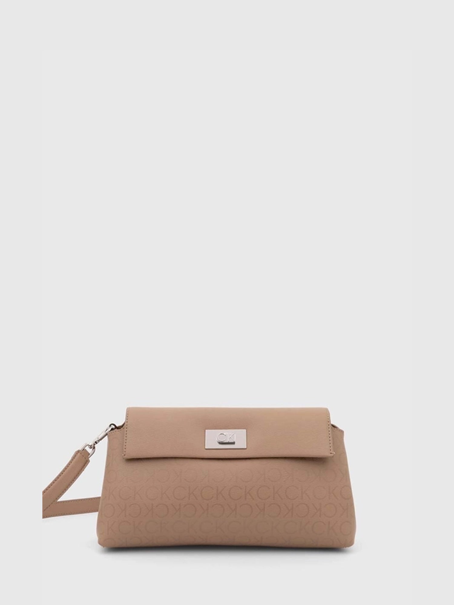 CALVIN KLEIN PUSH BORSA A SPALLA BEIGE