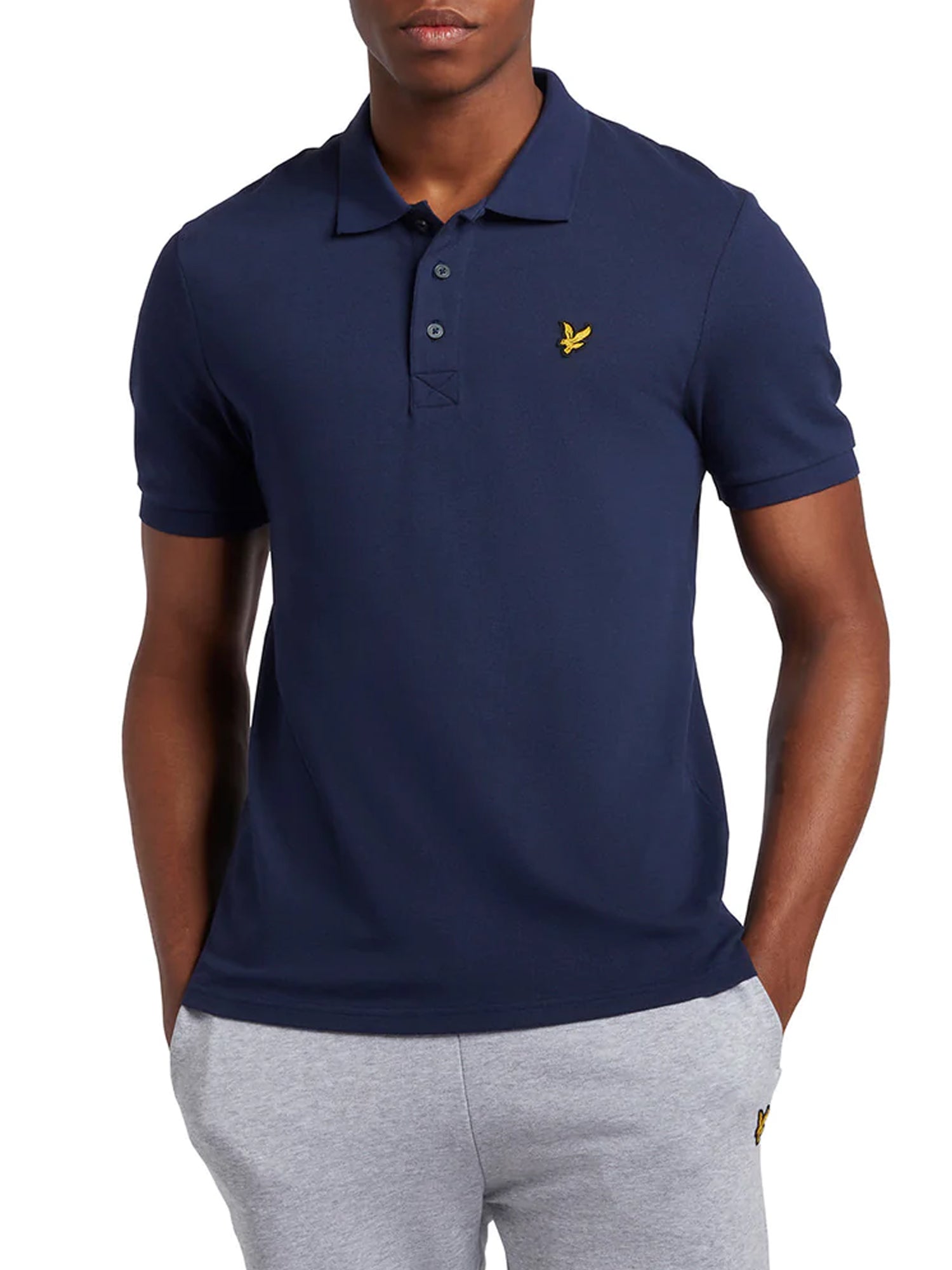 LYLE&SCOTT POLO PLAIN BLU