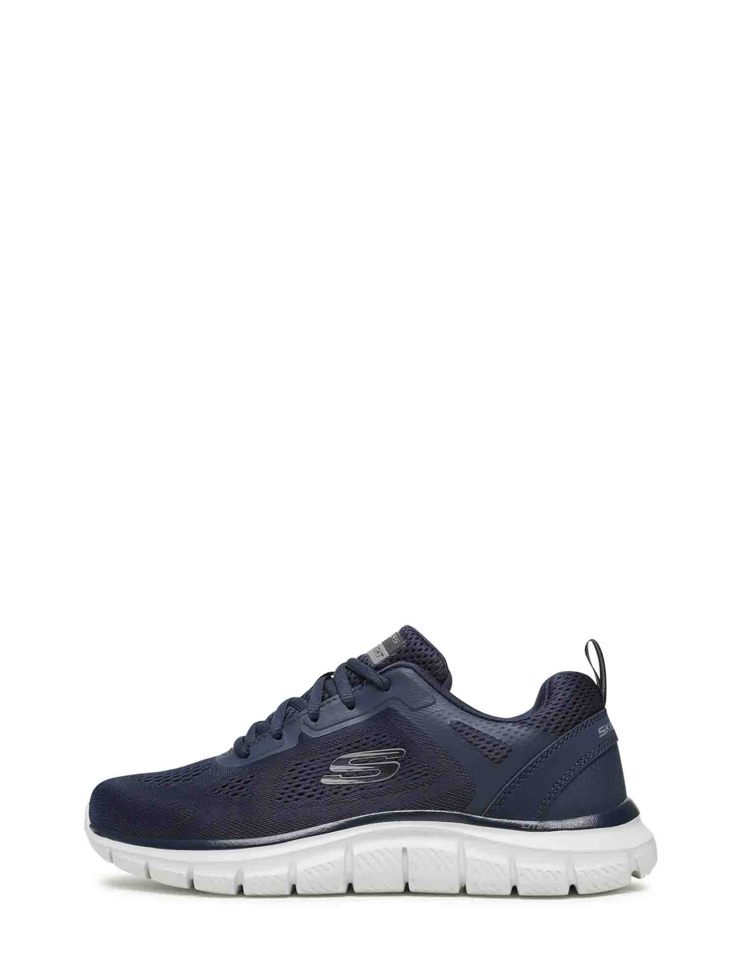 SKECHERS TRACK - BROADER SNEAKER BLU NAVY