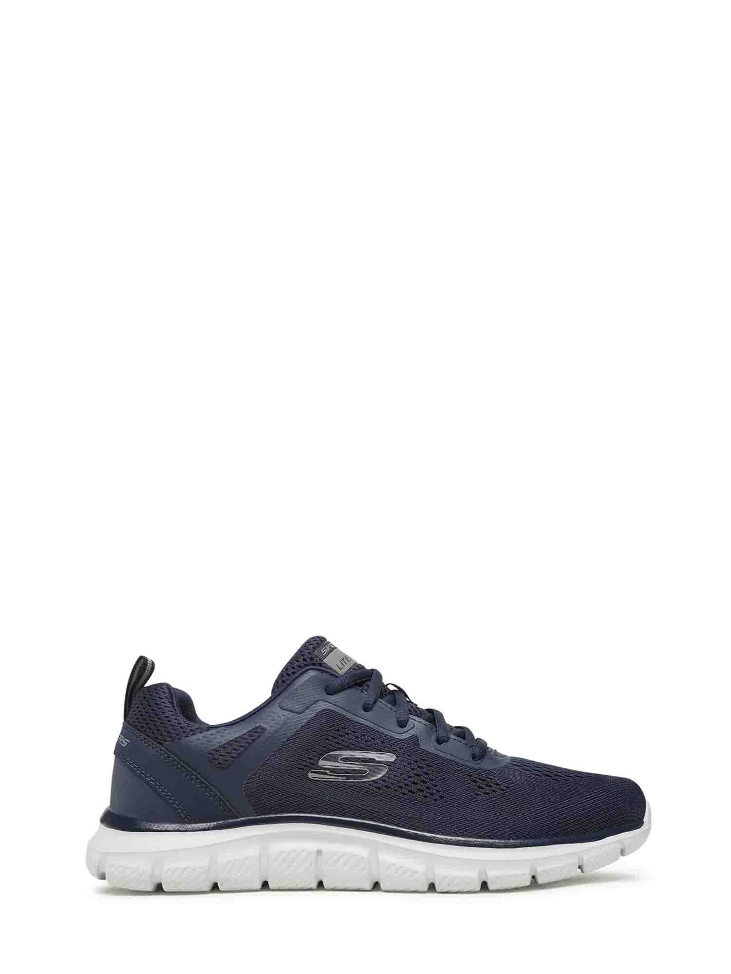 SKECHERS TRACK - BROADER SNEAKER BLU NAVY