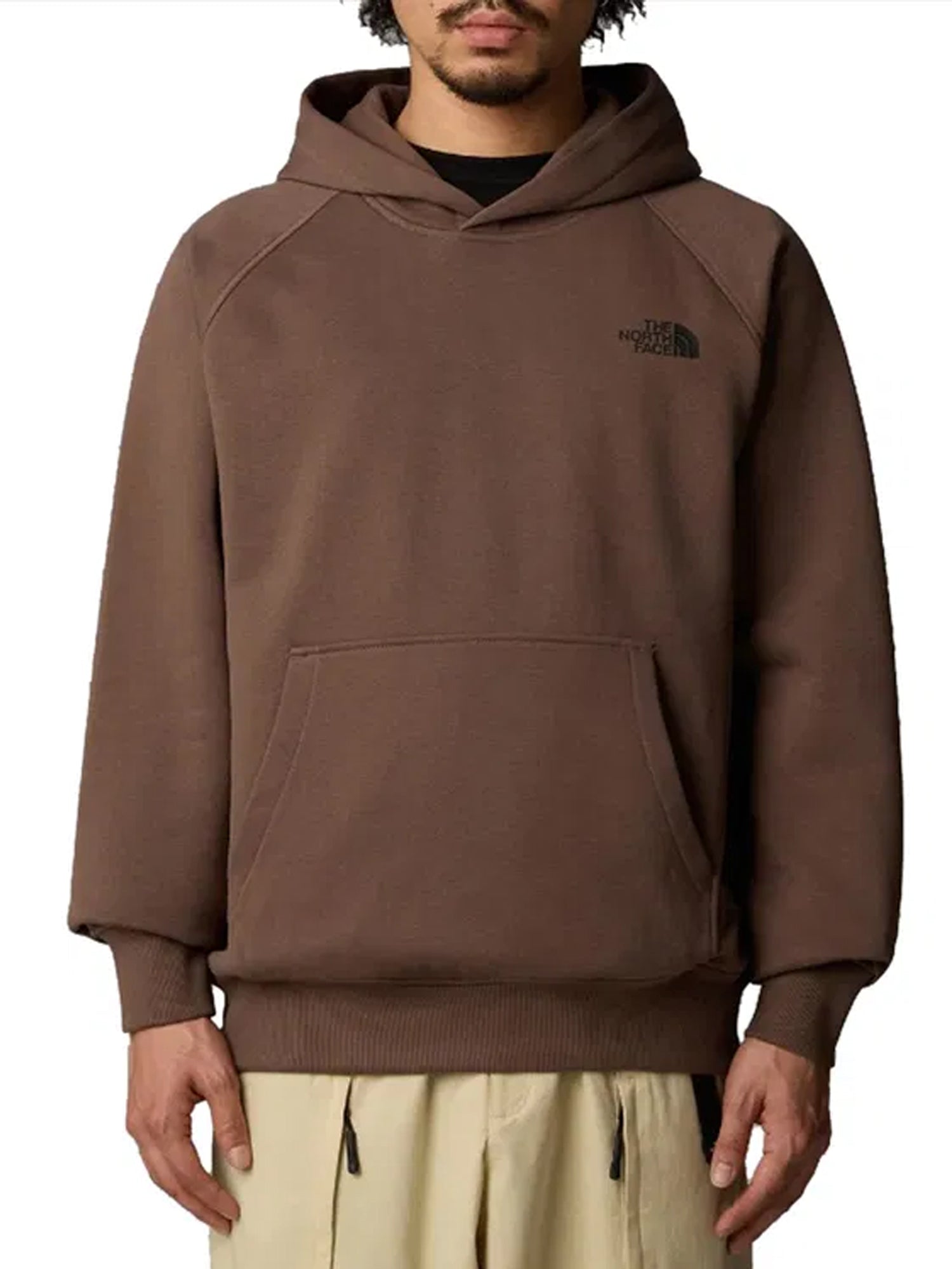 THE NORTH FACE FELPA CON CAPPUCCIO RAGLAN REDBOX MARRONE